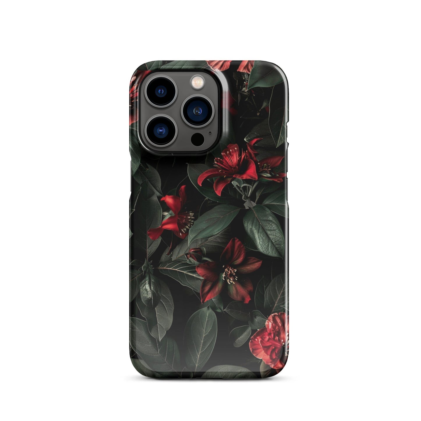 Floral Dark Phone case for iPhone-18