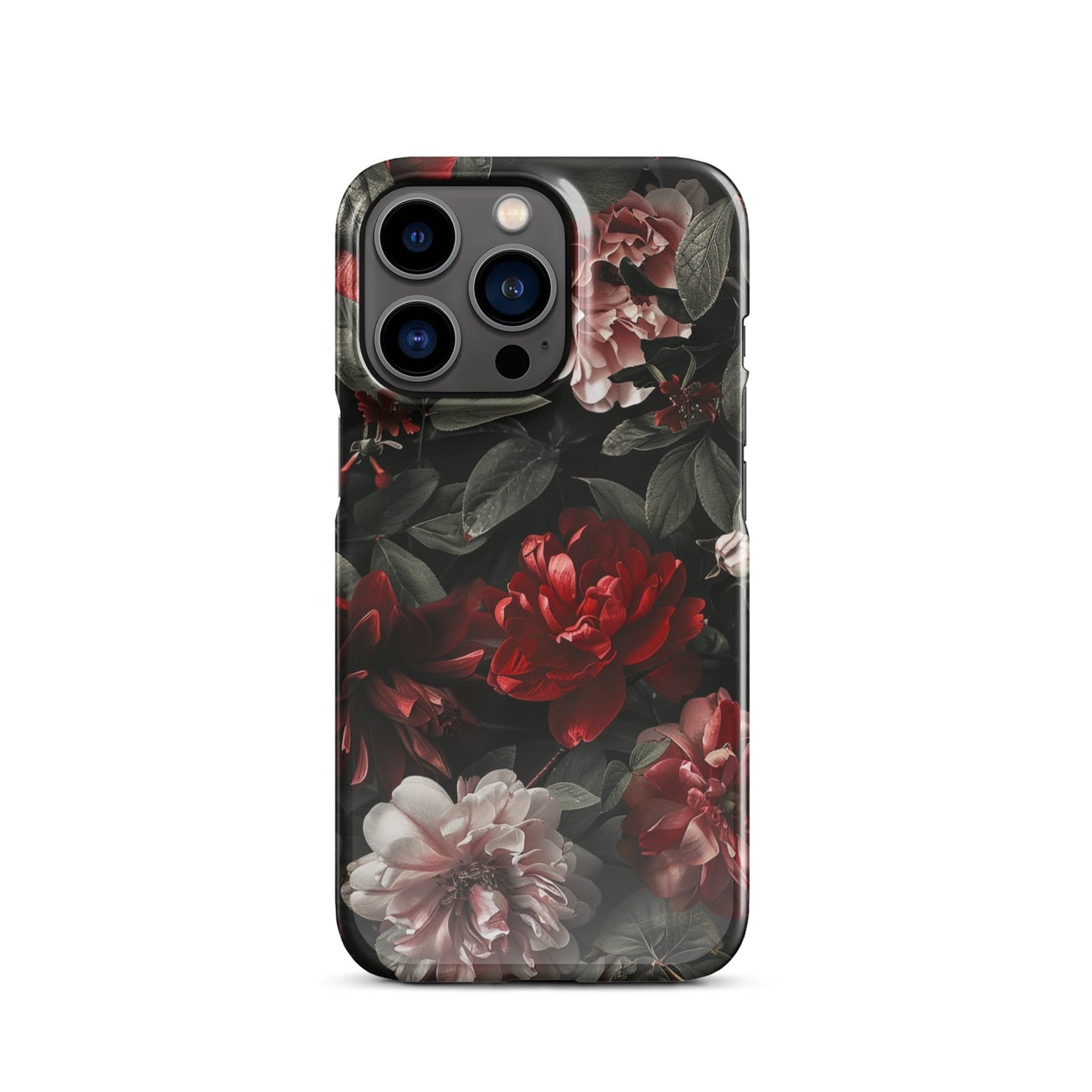 Pink Red Floral Phone case for iPhone-18