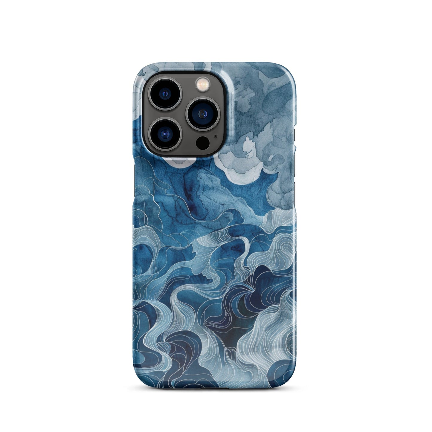 Blue watercolor Phone case for iPhone-18