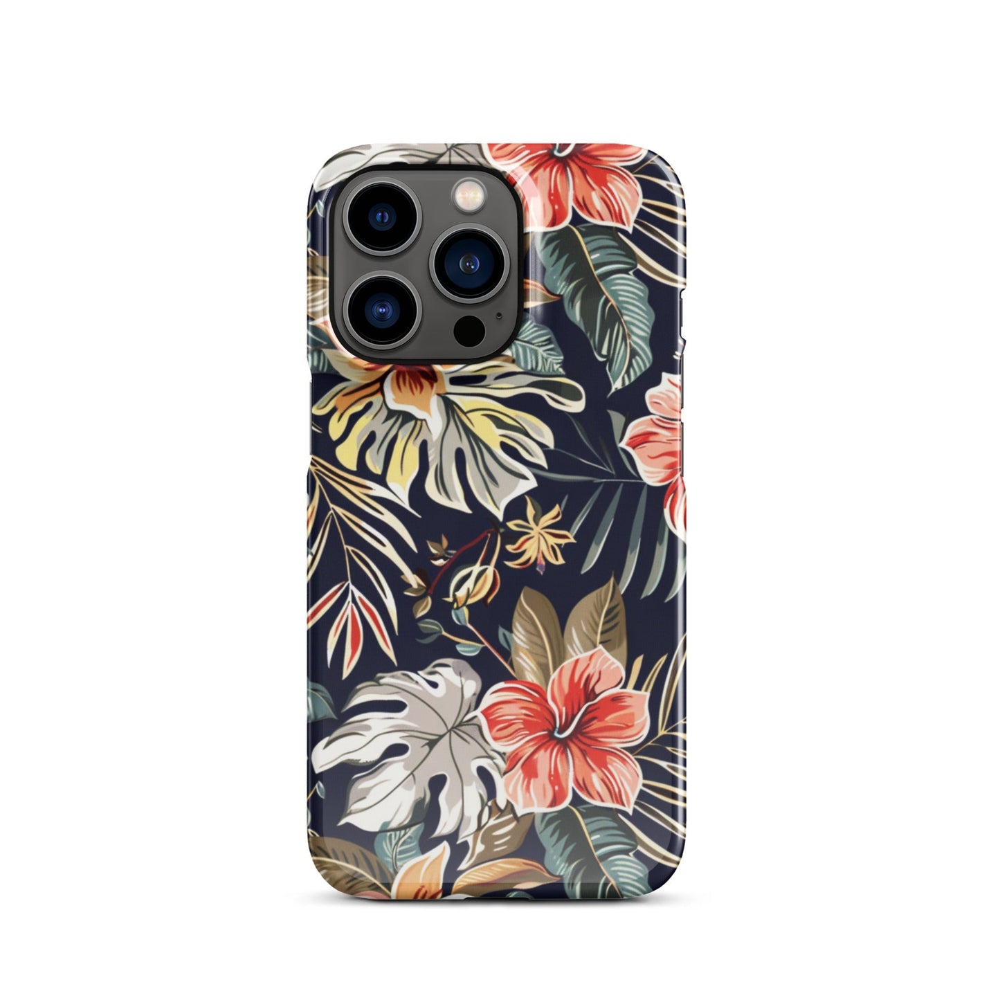 Tropical Floral Phone case for iPhone-18