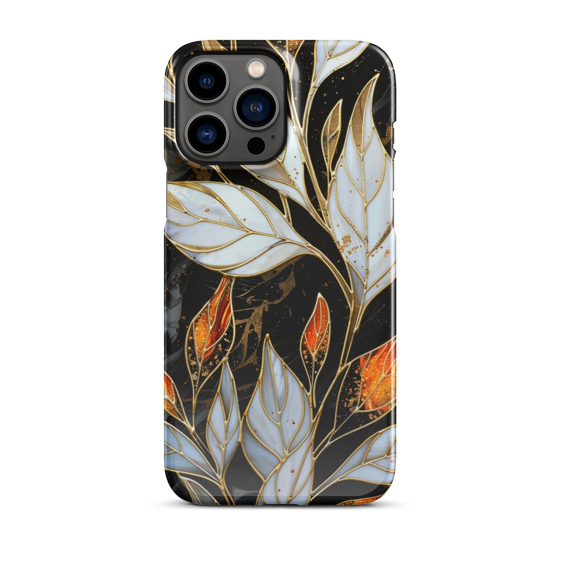 Stained Galss Leaves Phone case for iPhone-20