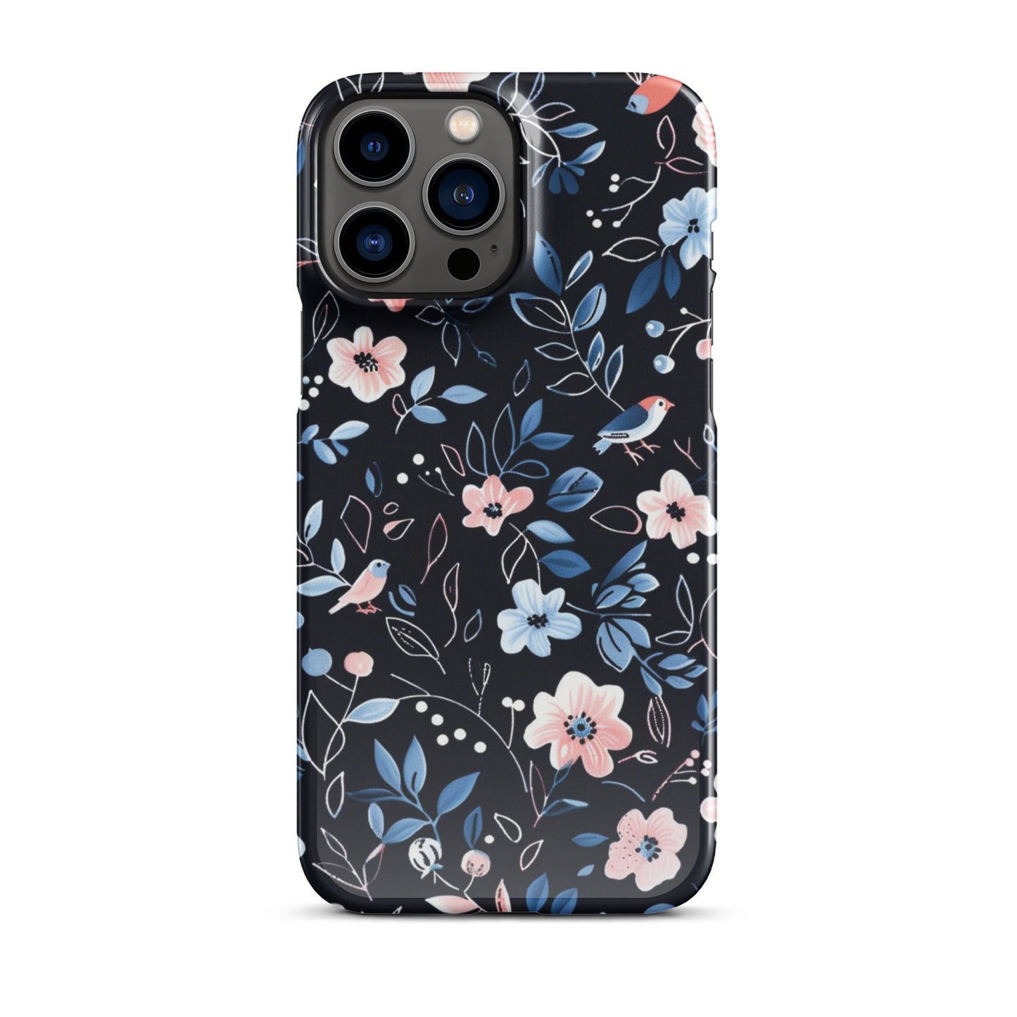 Blue Flowers Phone case for iPhone-20