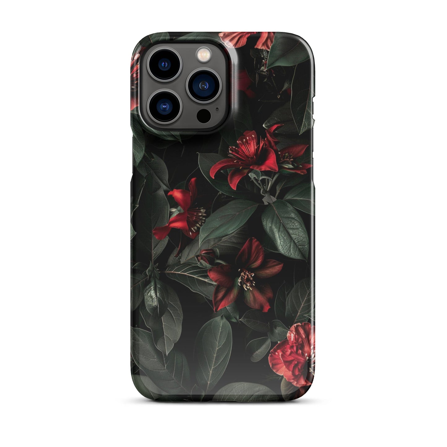 Floral Dark Phone case for iPhone-20