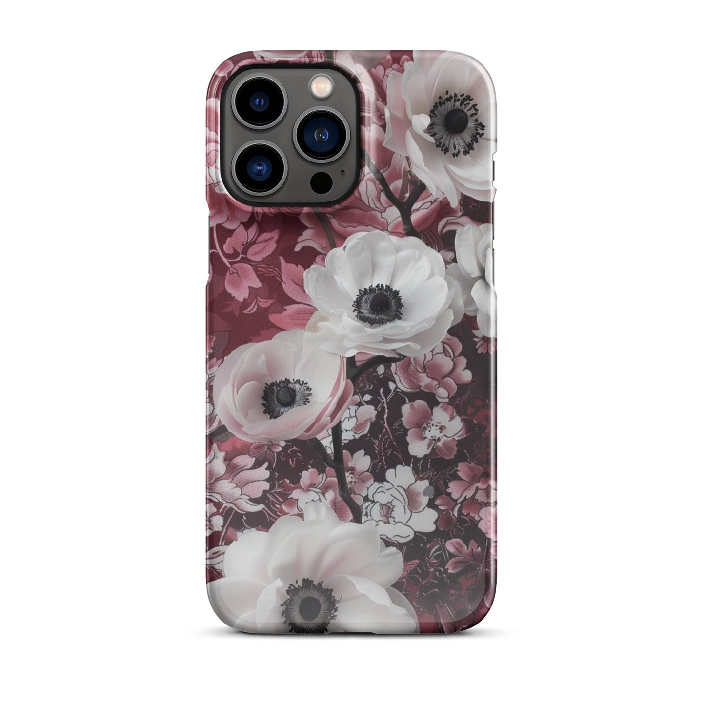 Red Floral Phone case for iPhone-20