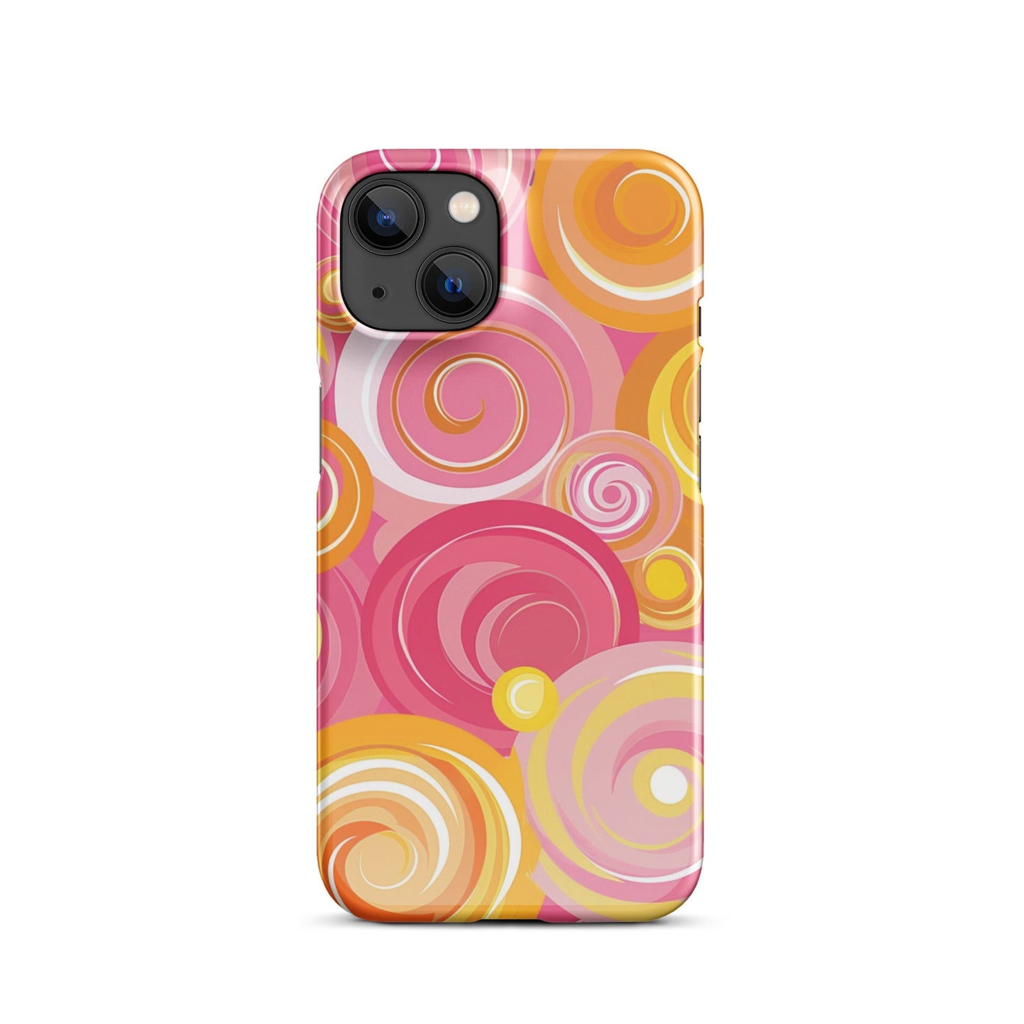 Pink Yellow Phone case for iPhone-23