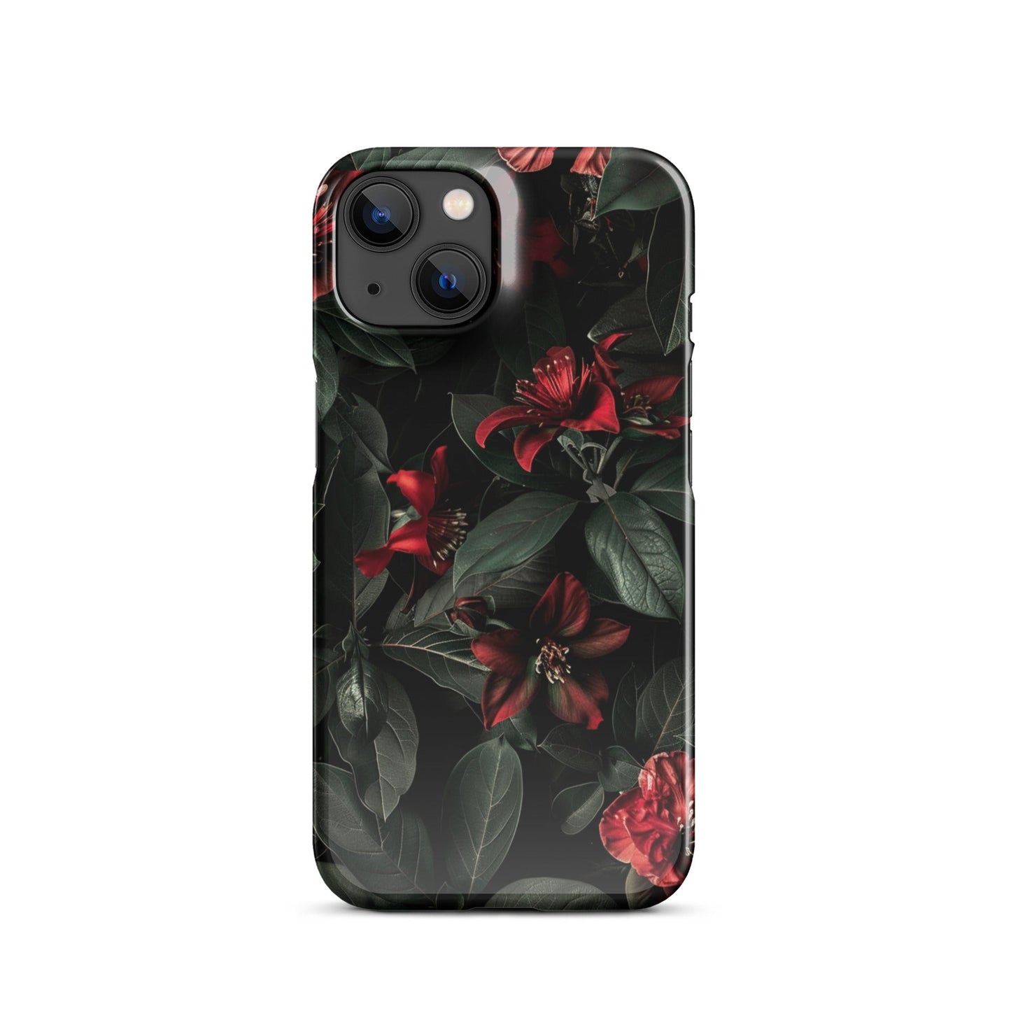 Floral Dark Phone case for iPhone-22