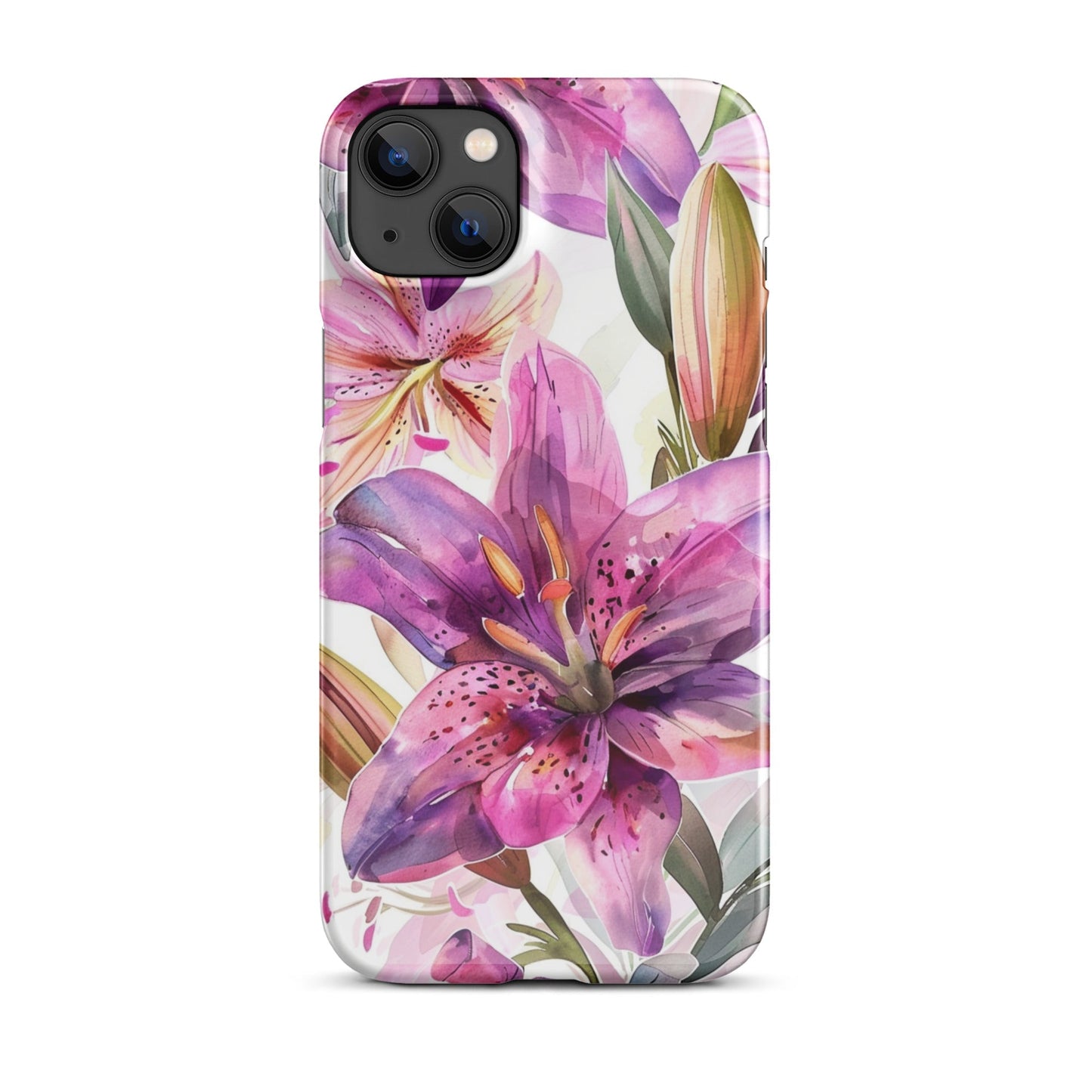 Watercolor Lily Phone case for iPhone-24