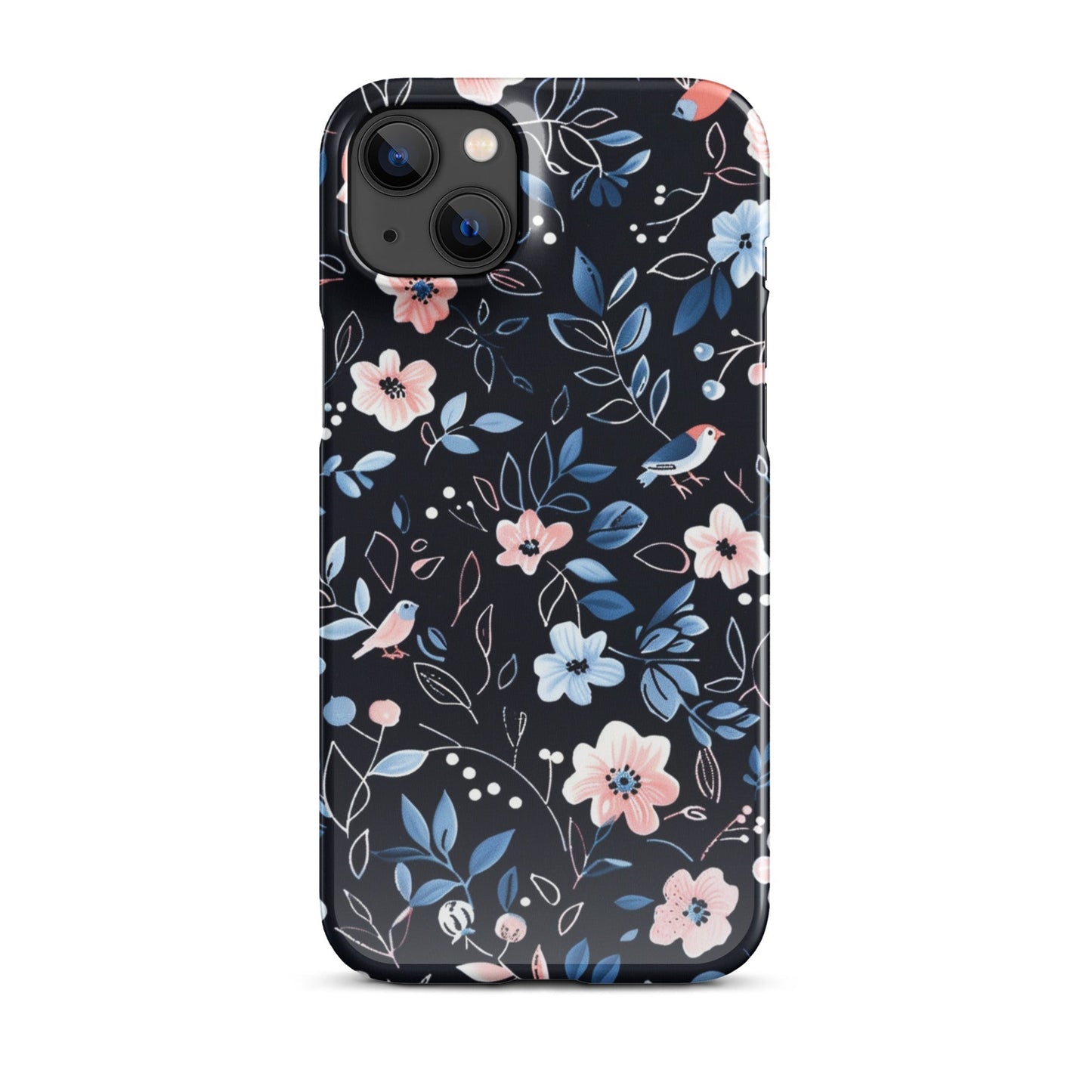 Blue Flowers Phone case for iPhone-24