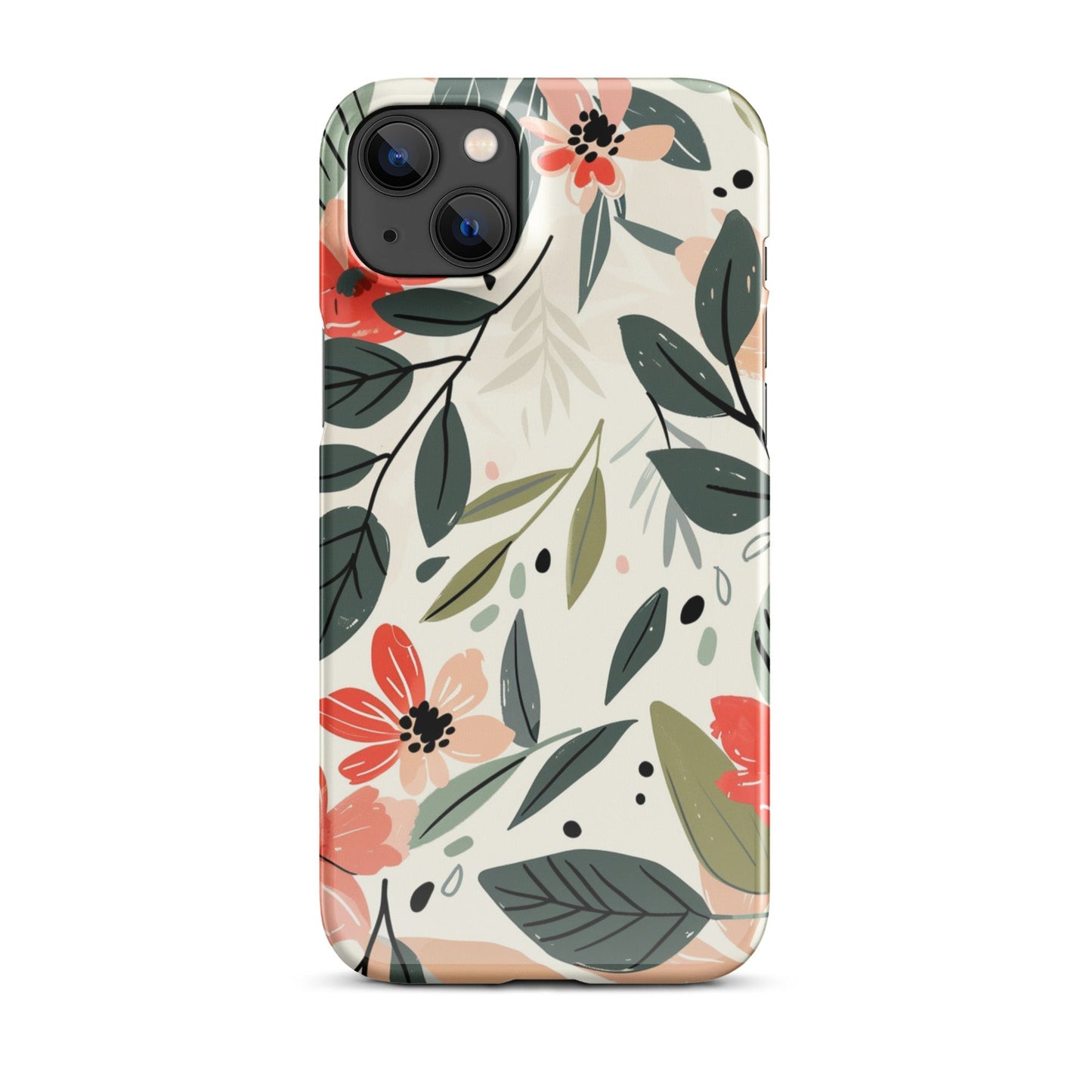 Flower leave Phone case for iPhone-24