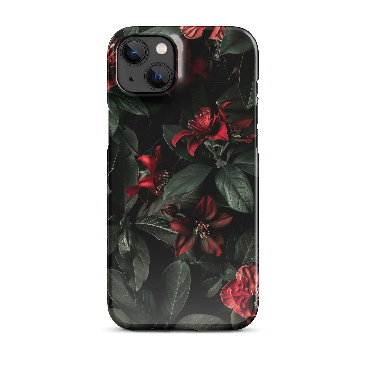 Floral Dark Phone case for iPhone-24