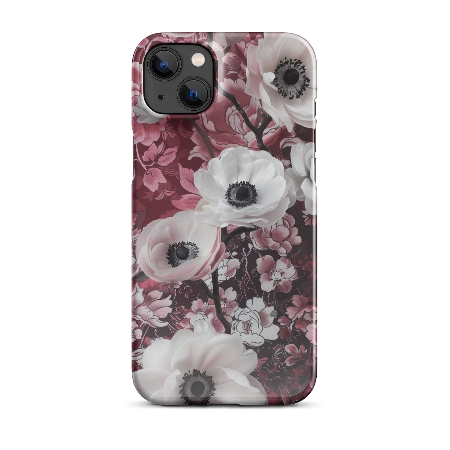 Red Floral Phone case for iPhone-24