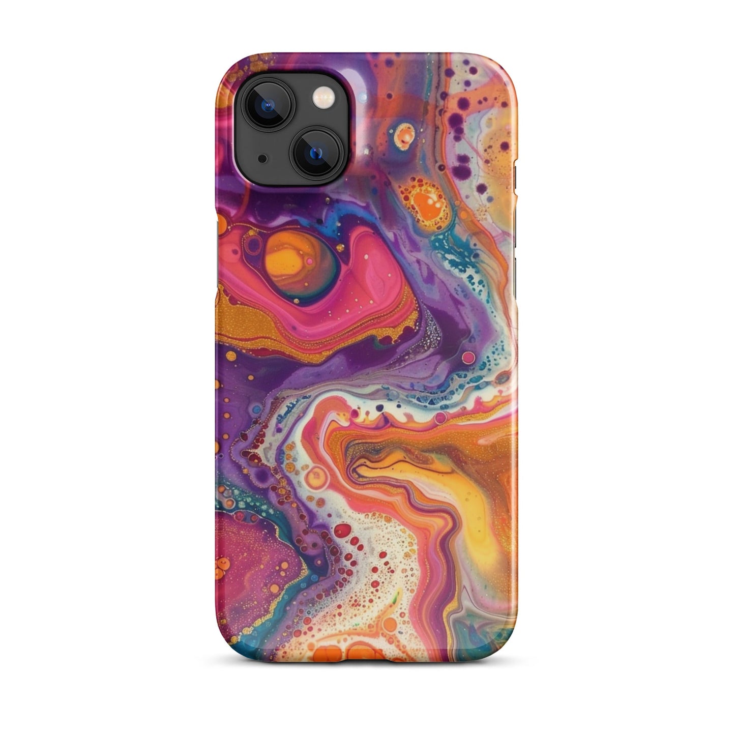 Rainbow Swirling Phone case for iPhone-24