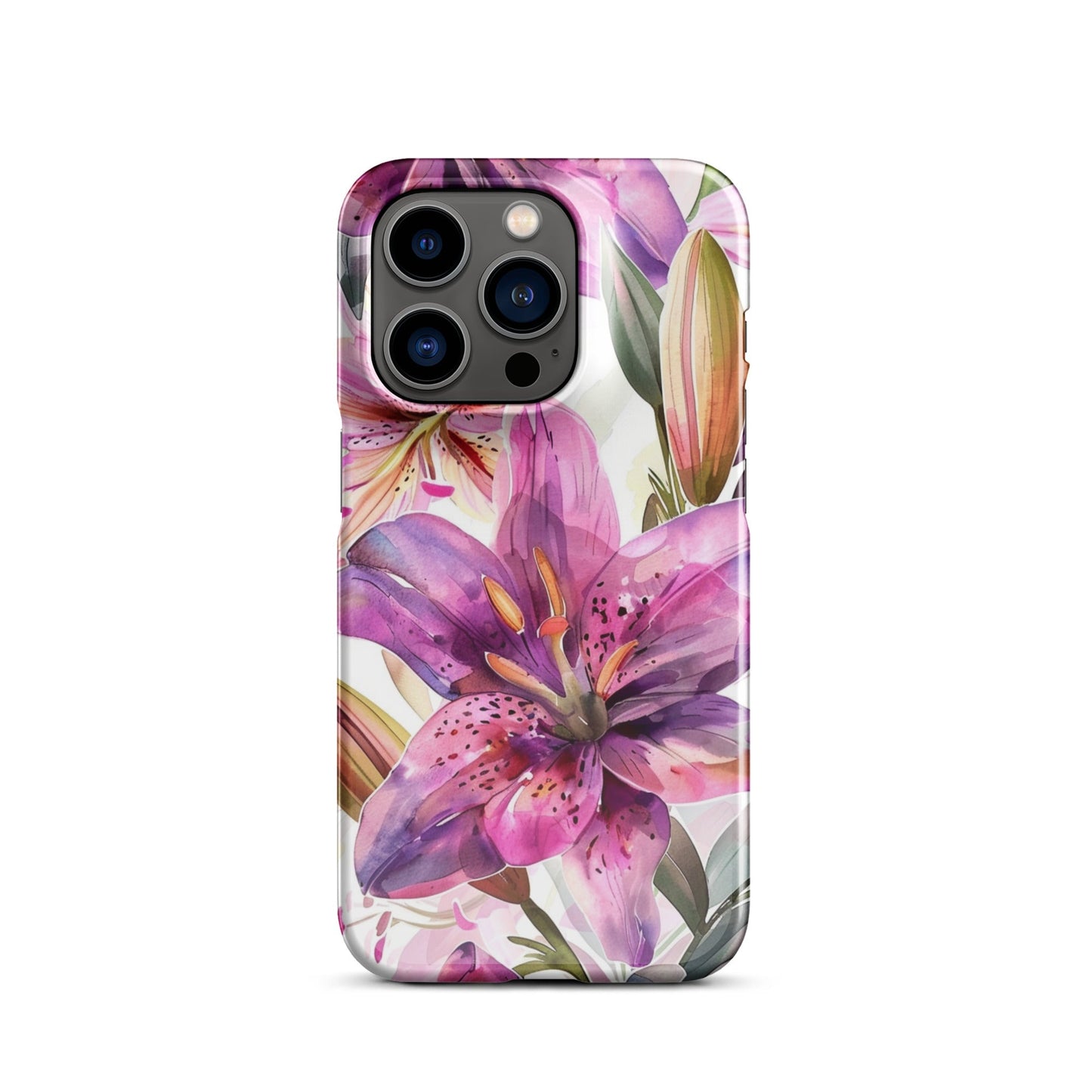 Watercolor Lily Phone case for iPhone-26