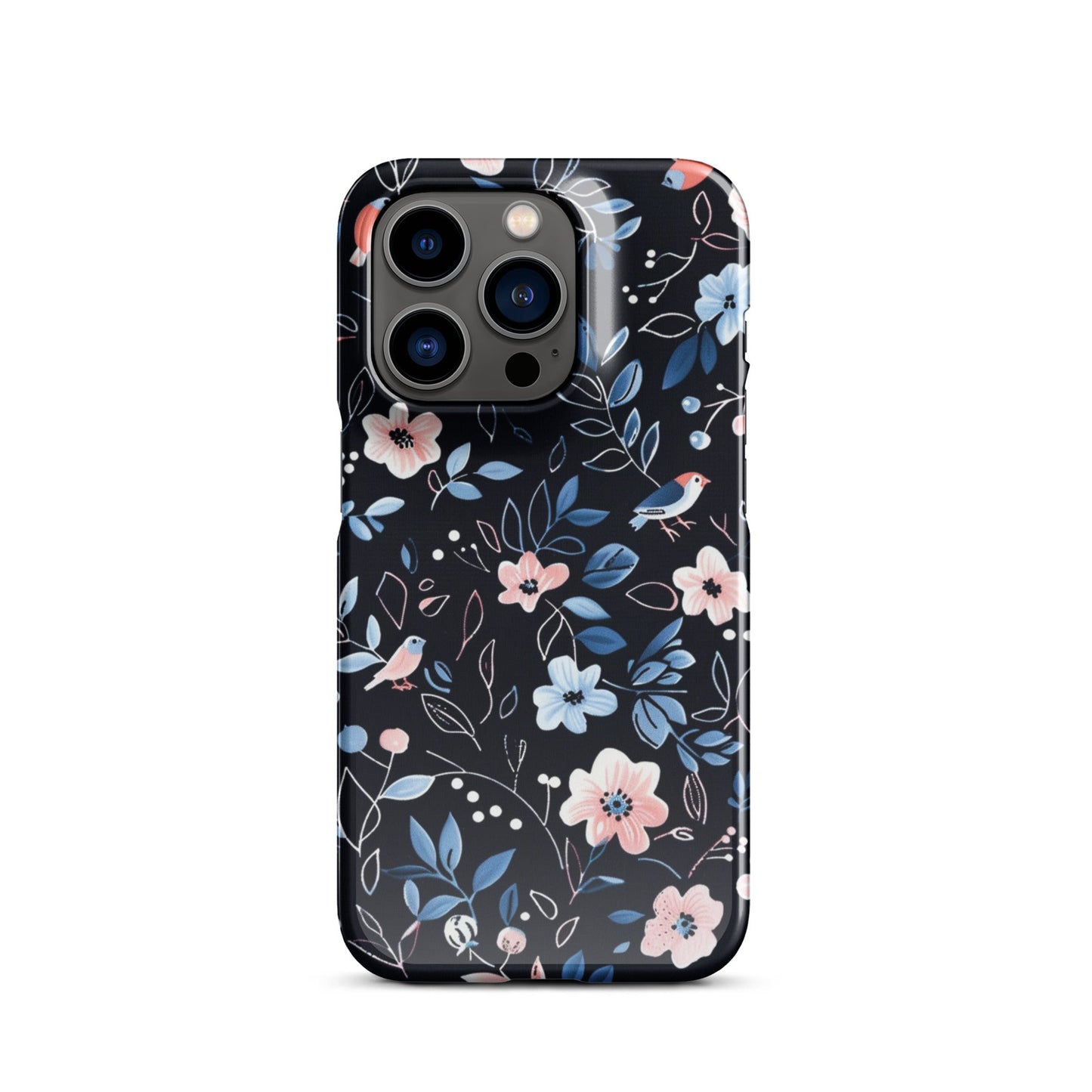 Blue Flowers Phone case for iPhone-26