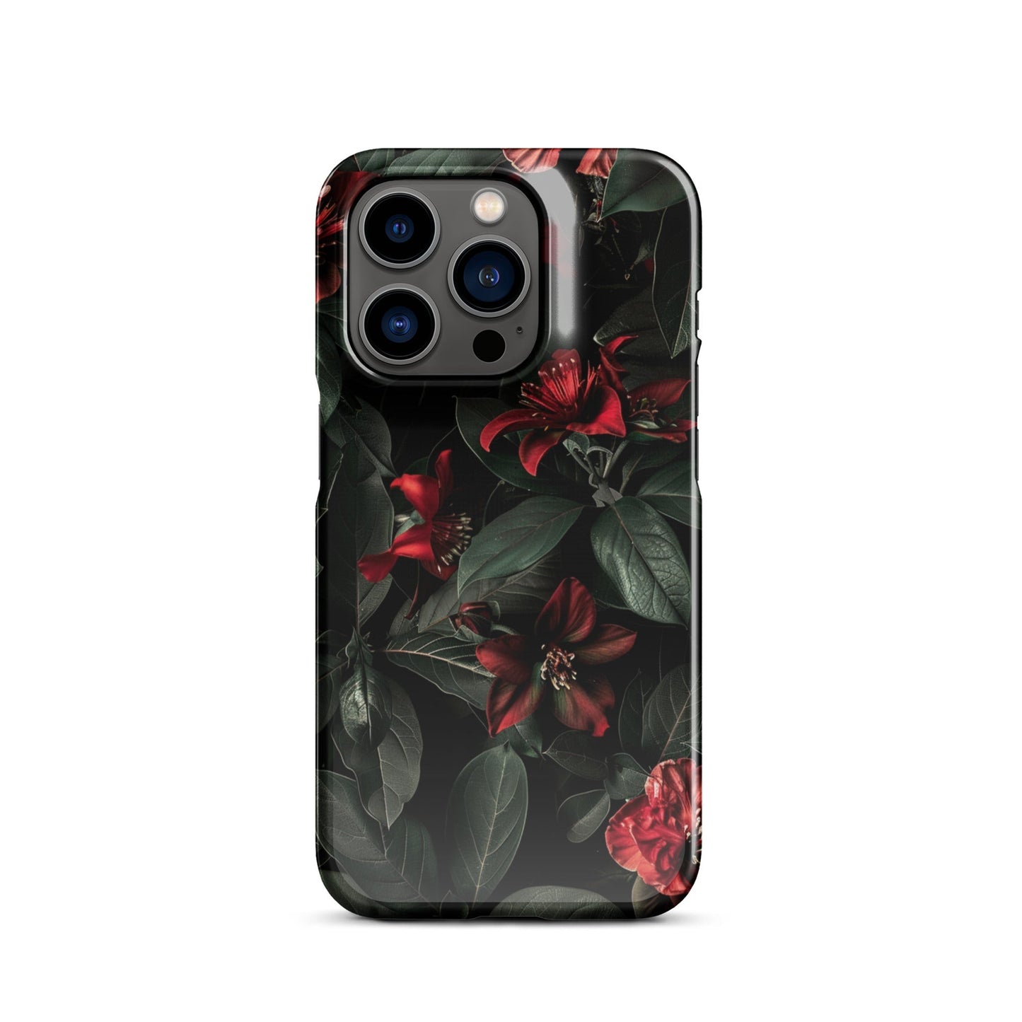 Floral Dark Phone case for iPhone-26