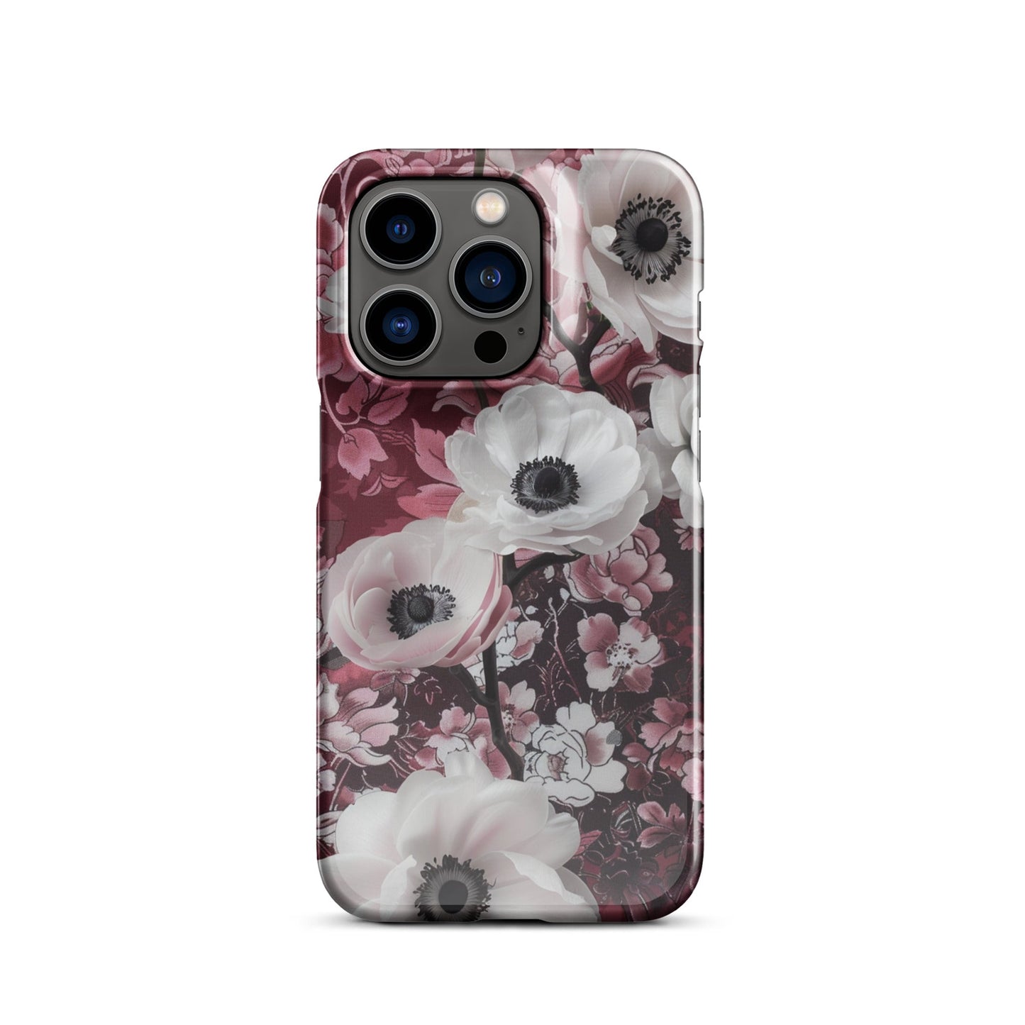 Red Floral Phone case for iPhone-26