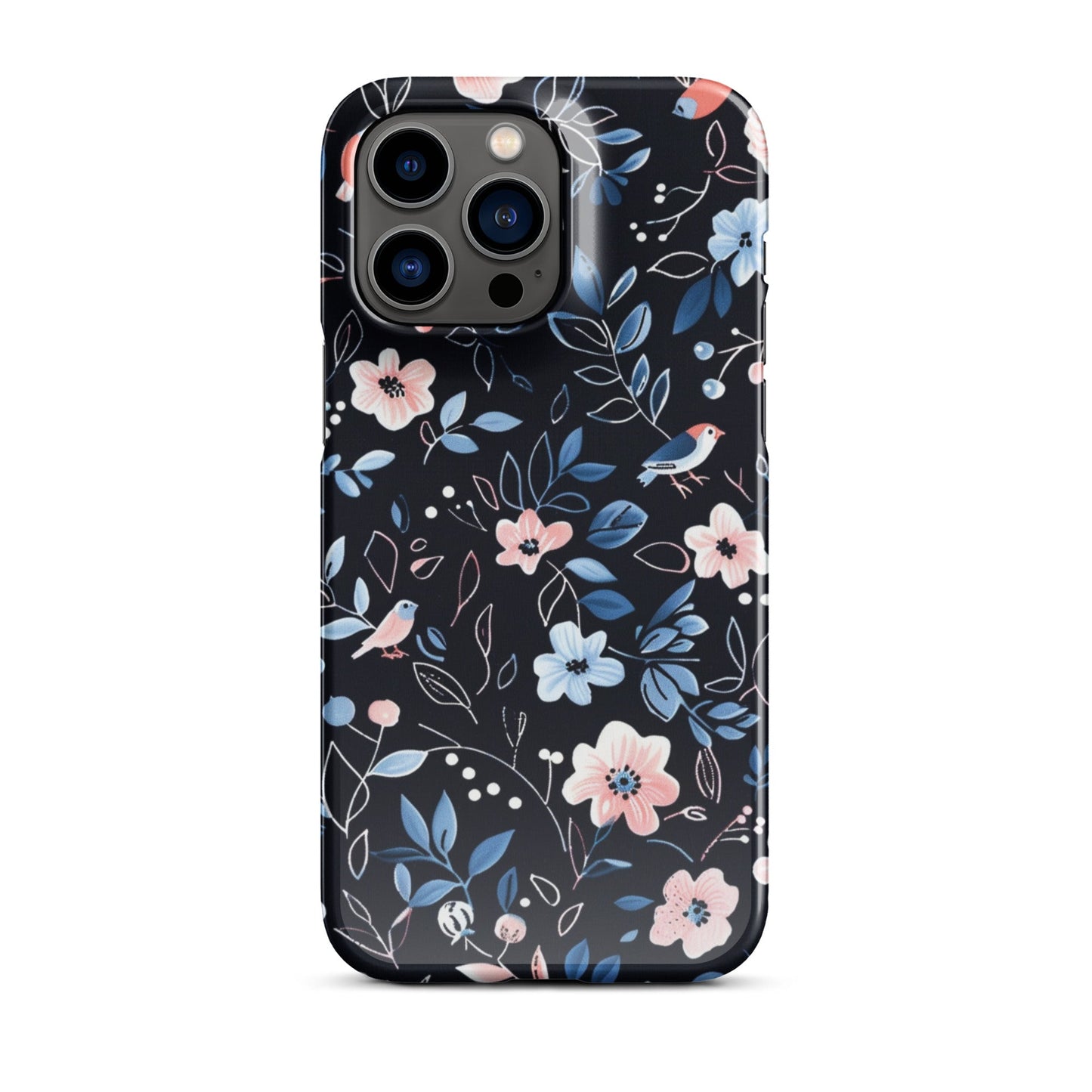 Blue Flowers Phone case for iPhone-28