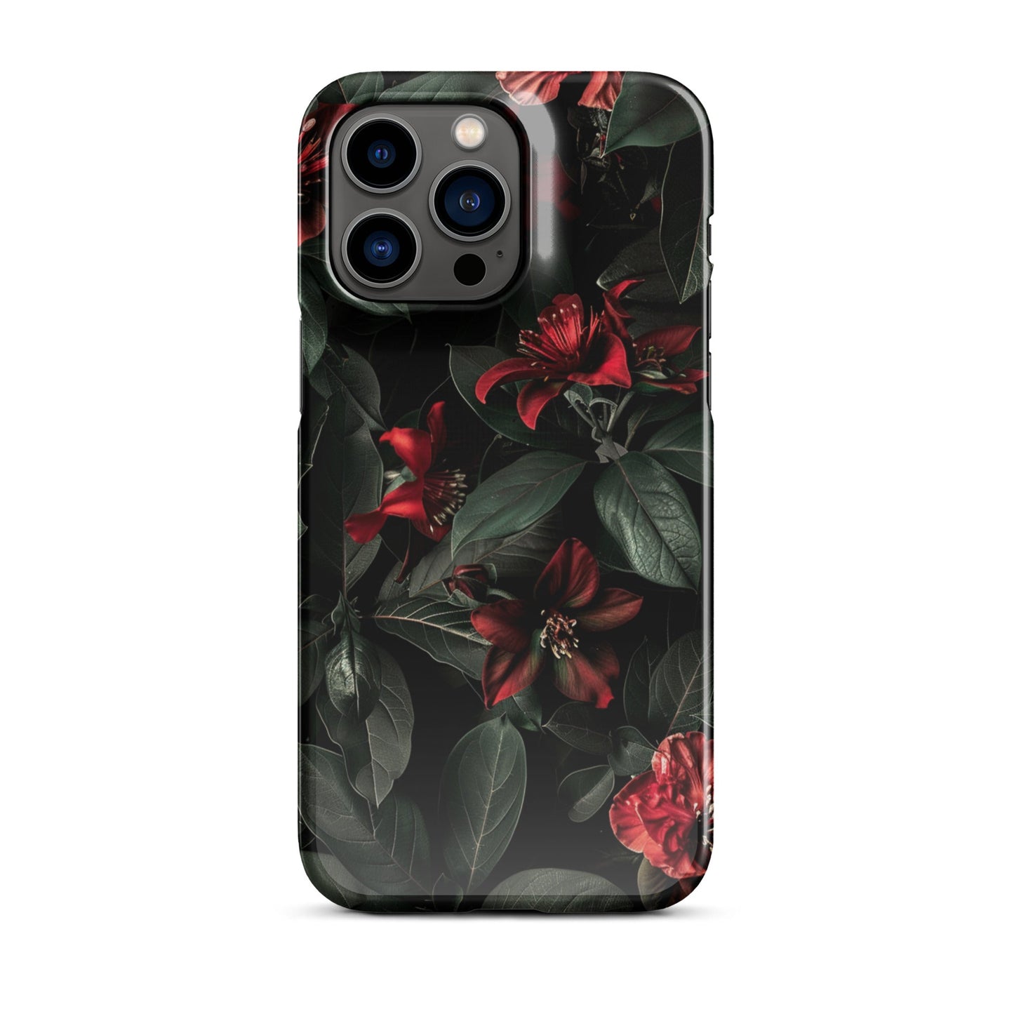 Floral Dark Phone case for iPhone-28