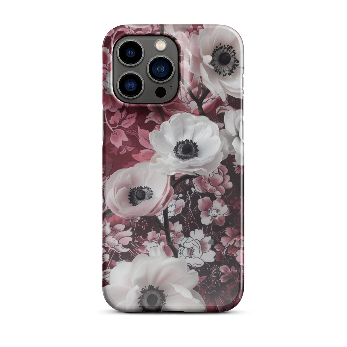 Red Floral Phone case for iPhone-28