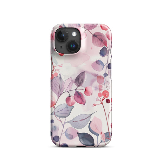 Pink Floral Phone case for iPhone-30