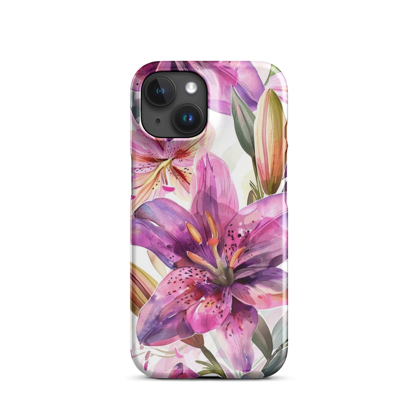 Watercolor Lily Phone case for iPhone-30