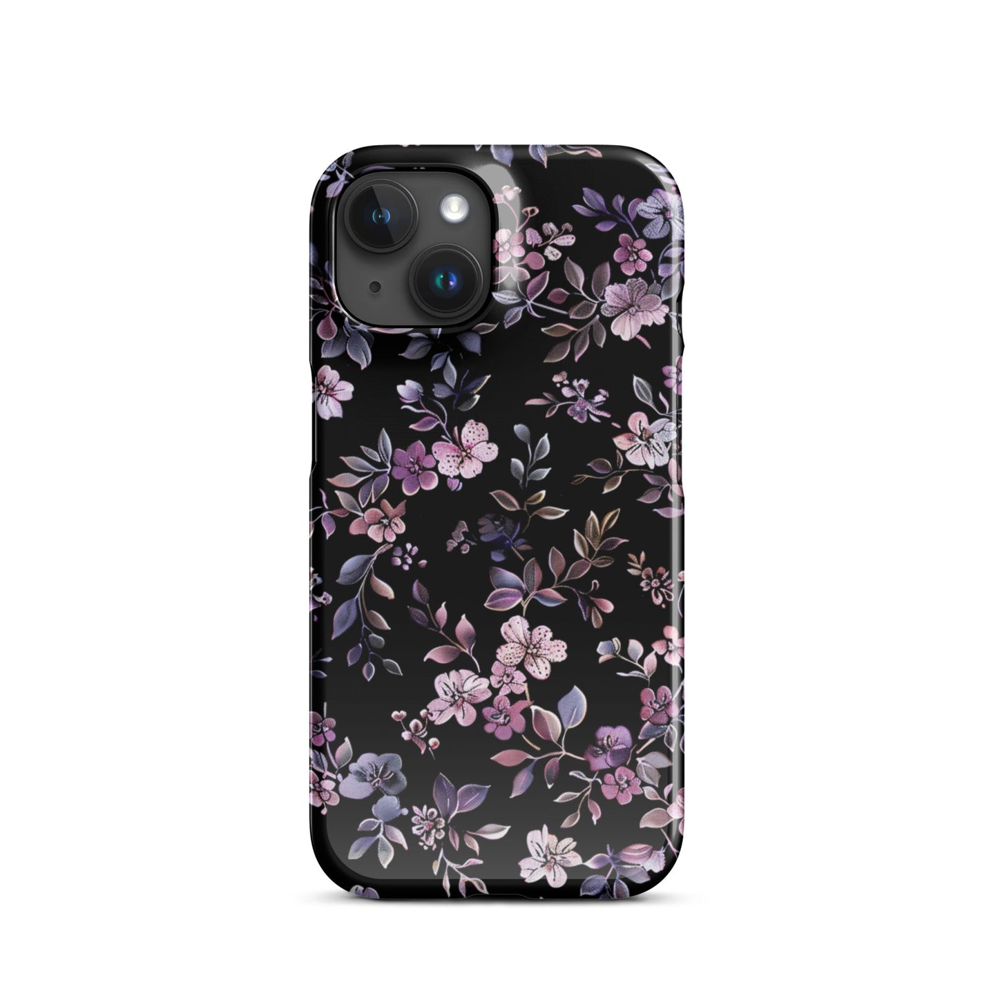 Black Floral Phone case for iPhone-30