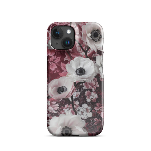 Red Floral Phone case for iPhone-30