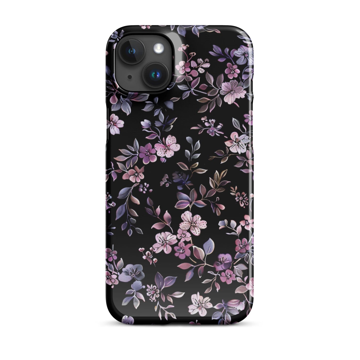 Black Floral Phone case for iPhone-32