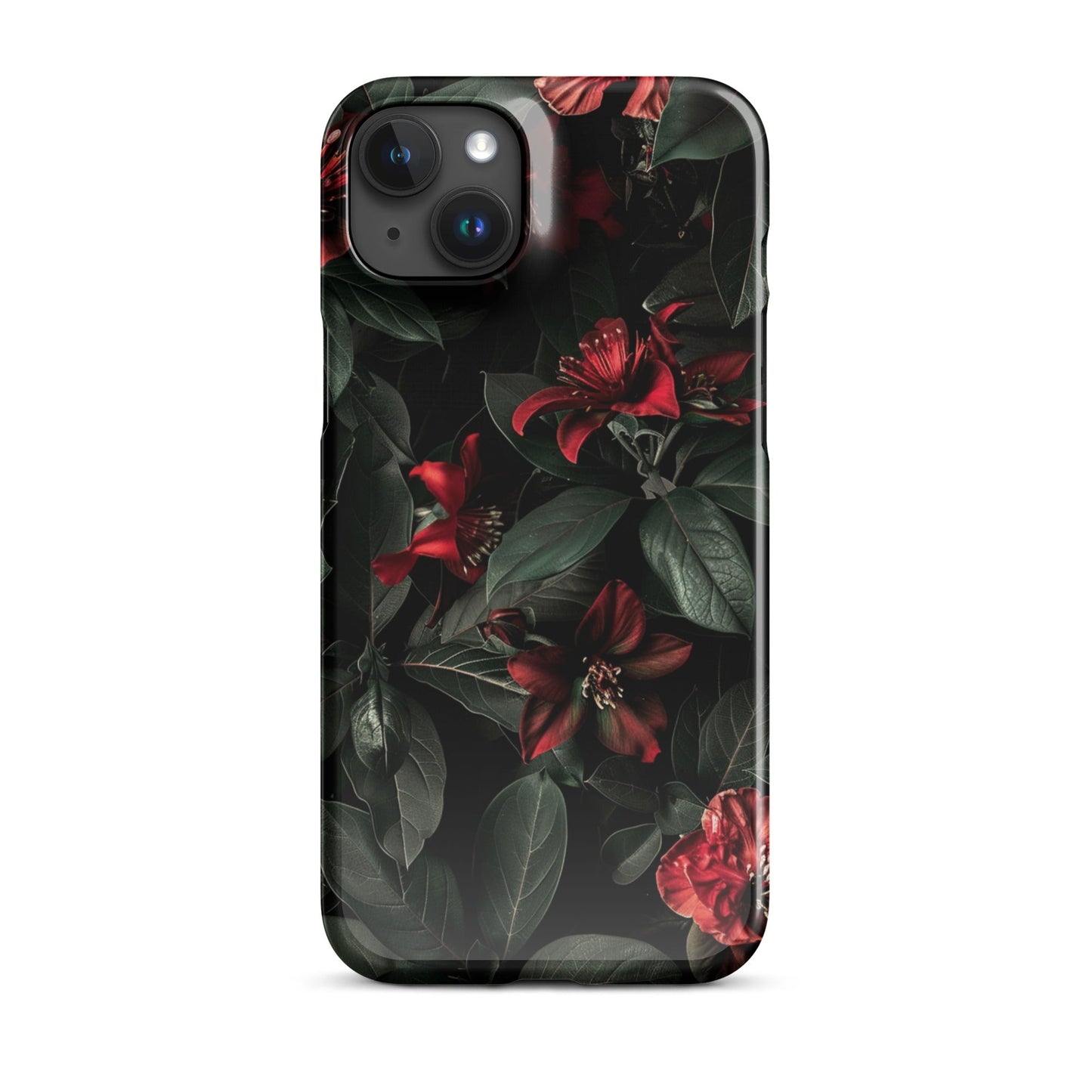 Floral Dark Phone case for iPhone-32