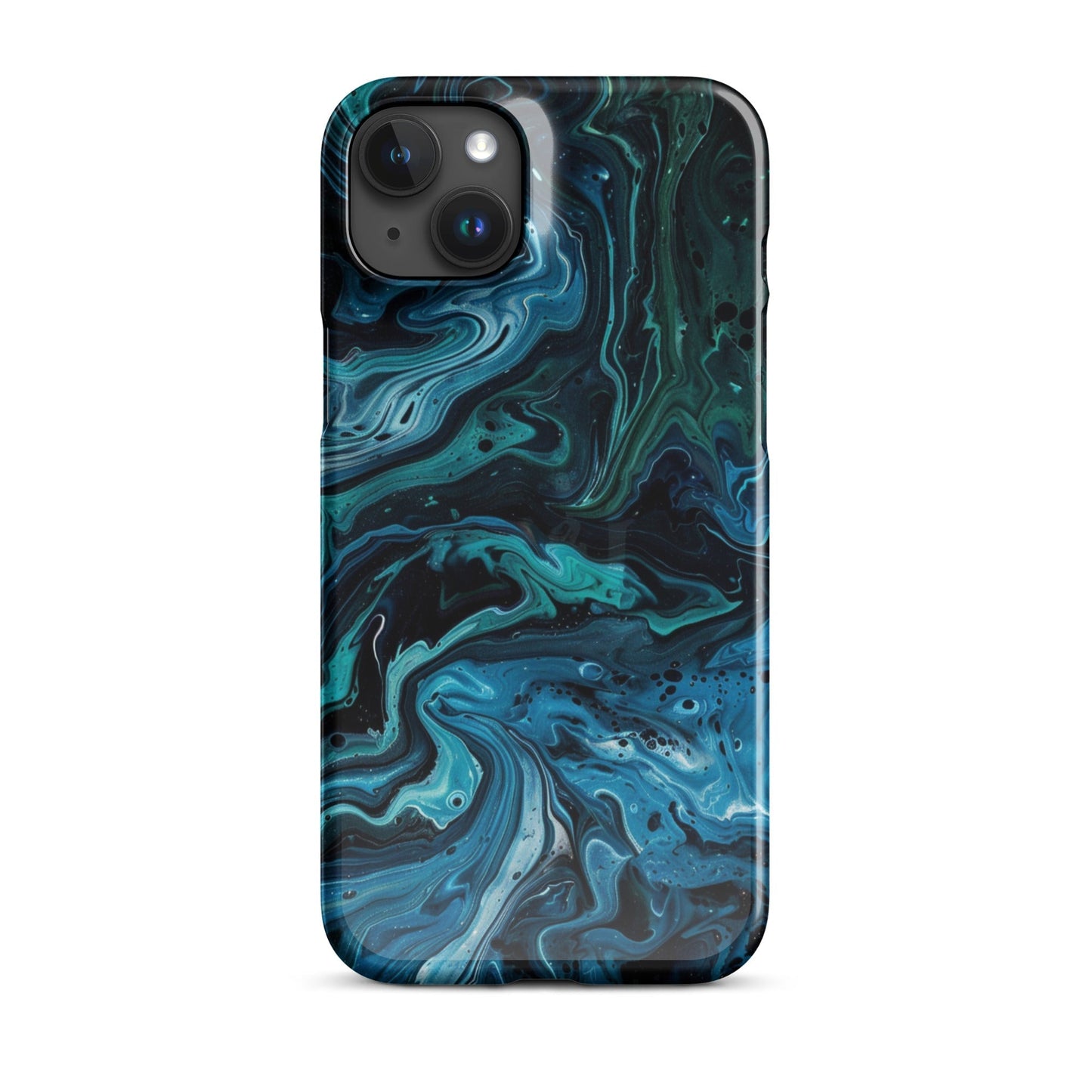 Abstract Blue Phone case for iPhone-32