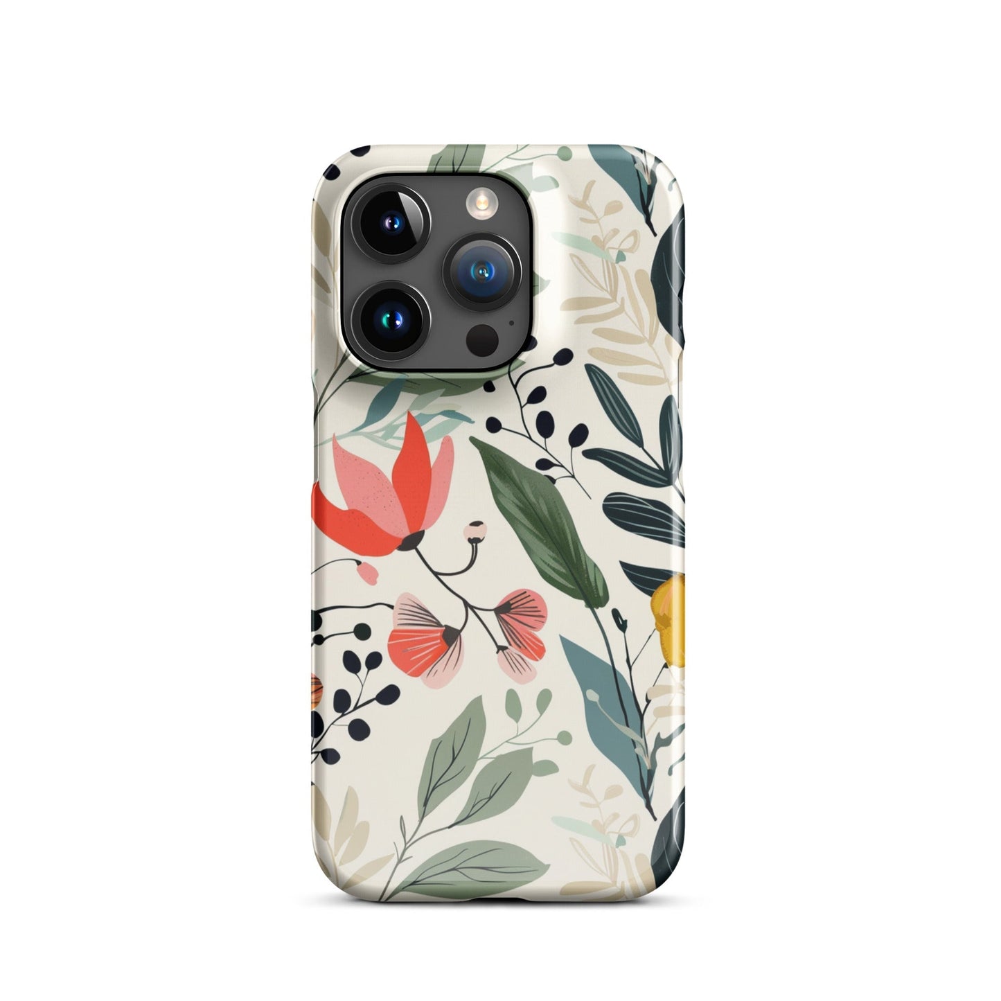 Botanical leaves Phone case for iPhone-34