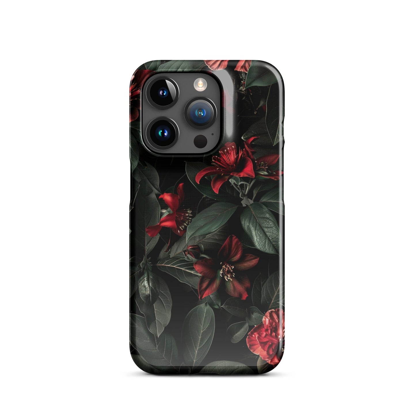 Floral Dark Phone case for iPhone-34