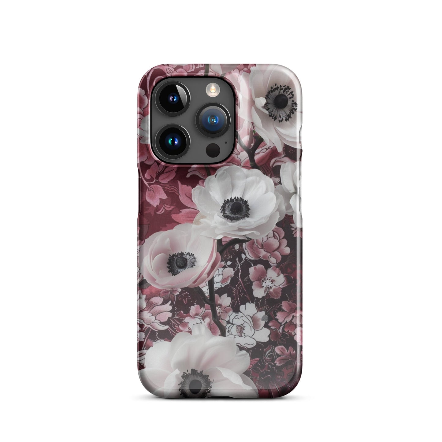 Red Floral Phone case for iPhone-34