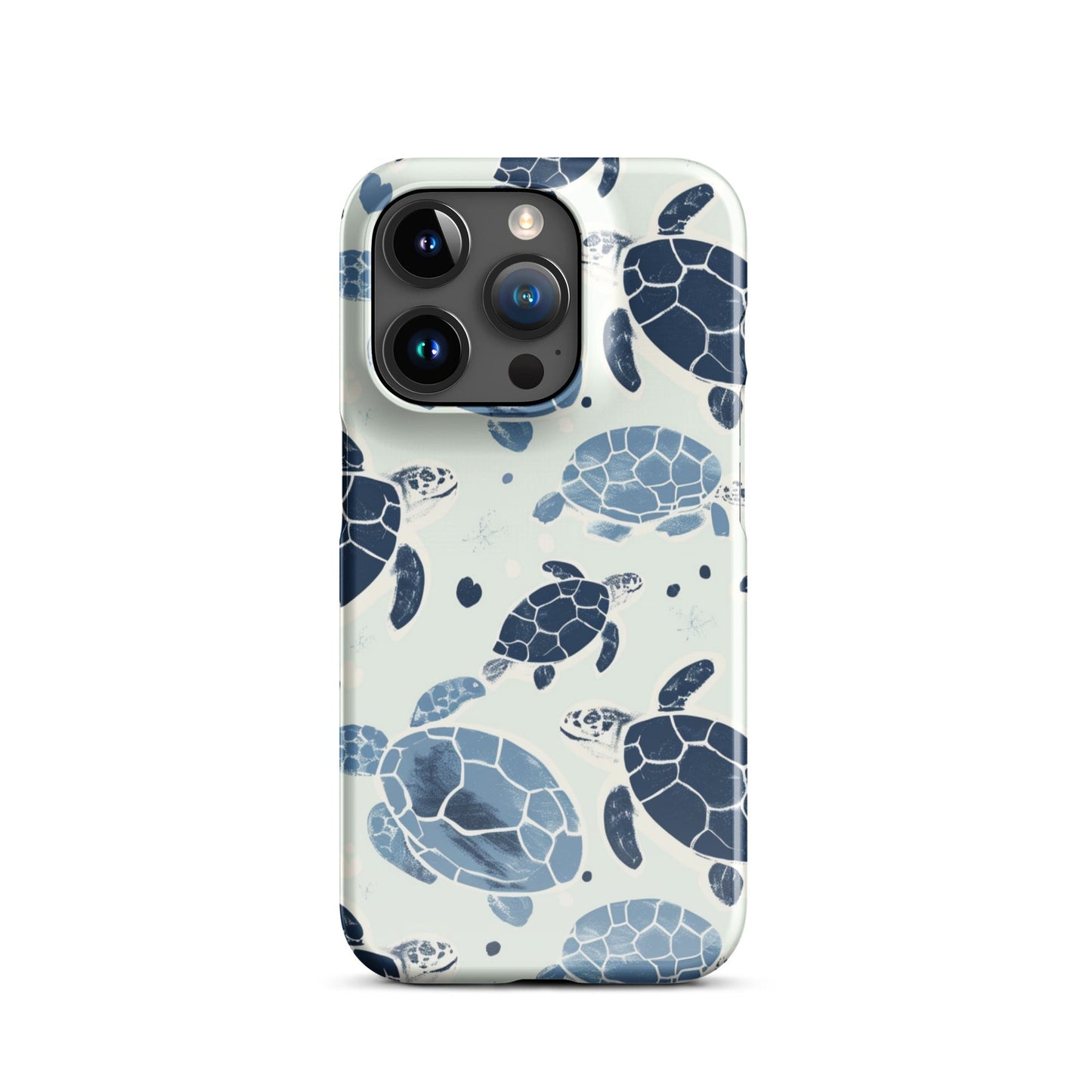 Blue Turtle Phone case for iPhone-34