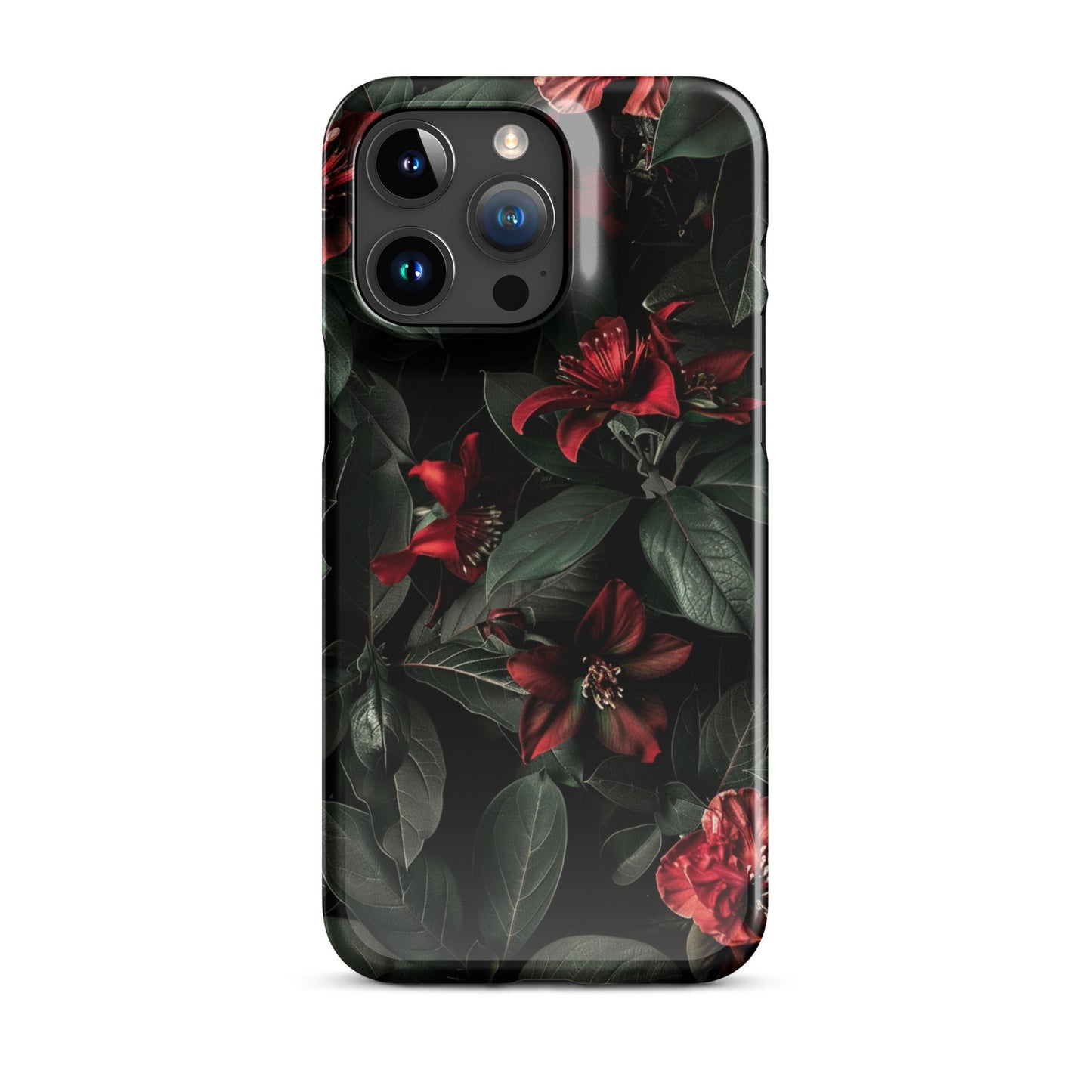 Floral Dark Phone case for iPhone-36