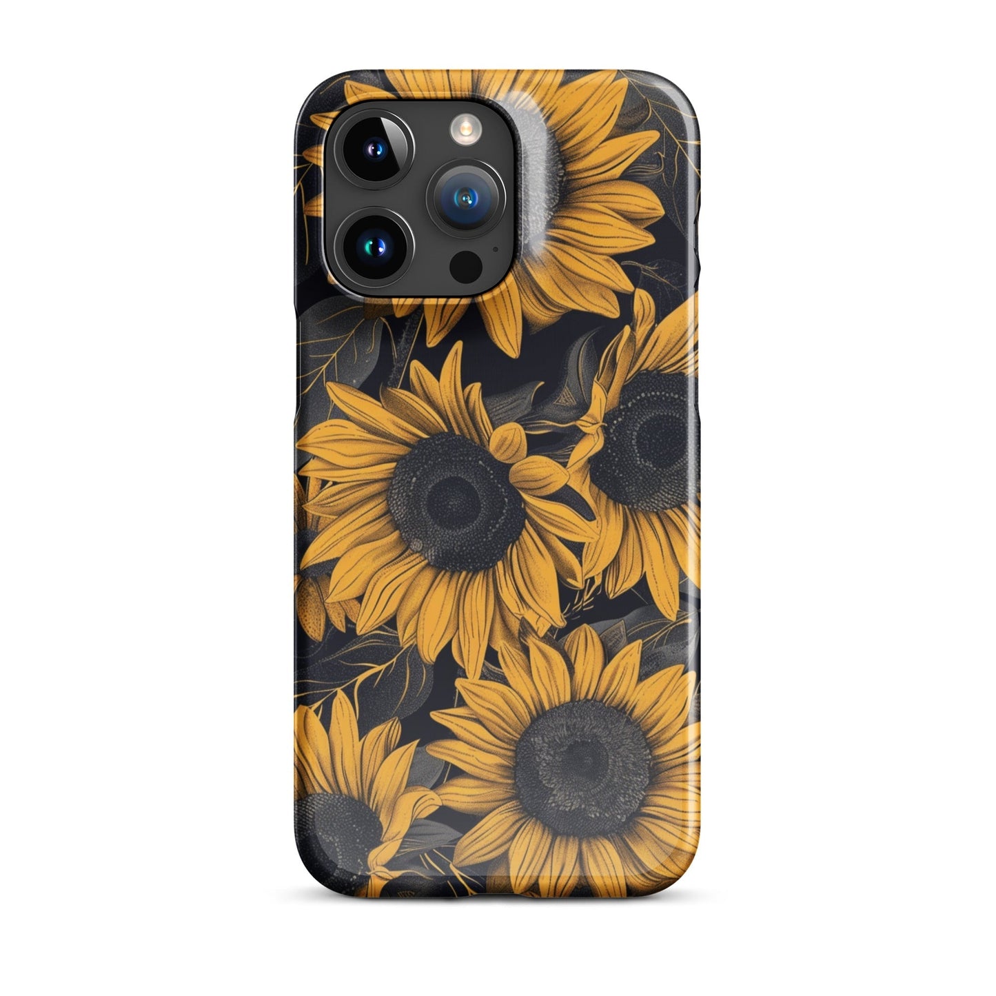 Sunflower Black Phone case for iPhone-36