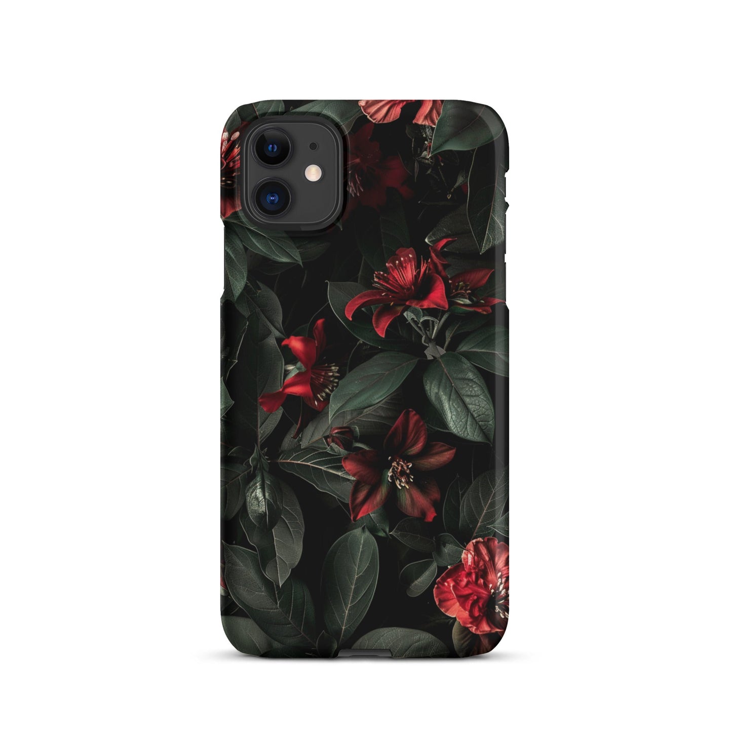 Floral Dark Phone case for iPhone-1