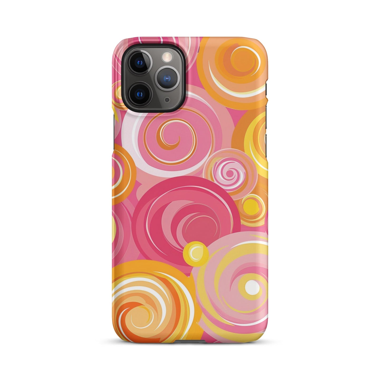 Pink Yellow Phone case for iPhone-4