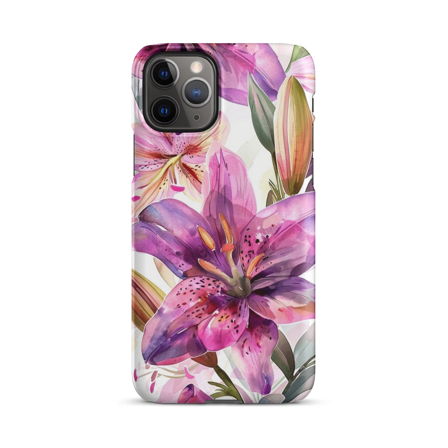 Watercolor Lily Phone case for iPhone-3