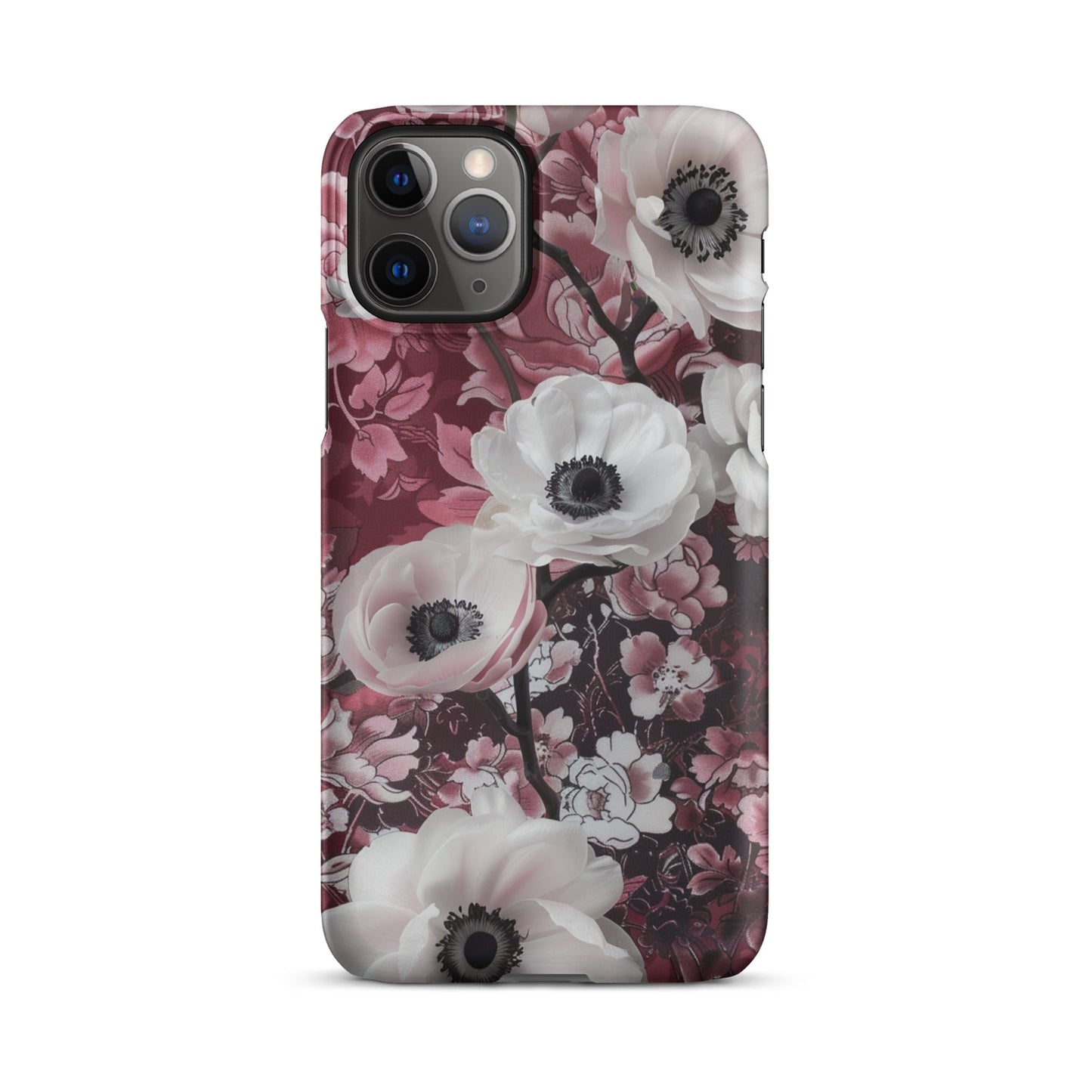 Red Floral Phone case for iPhone-3