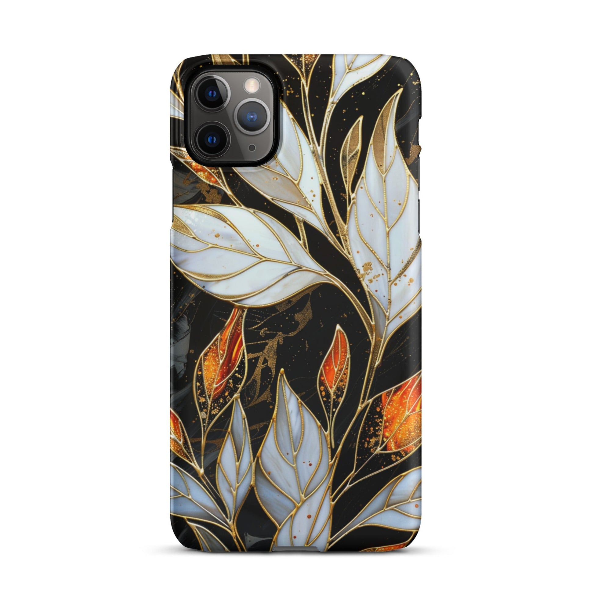 Stained Galss Leaves Phone case for iPhone-5