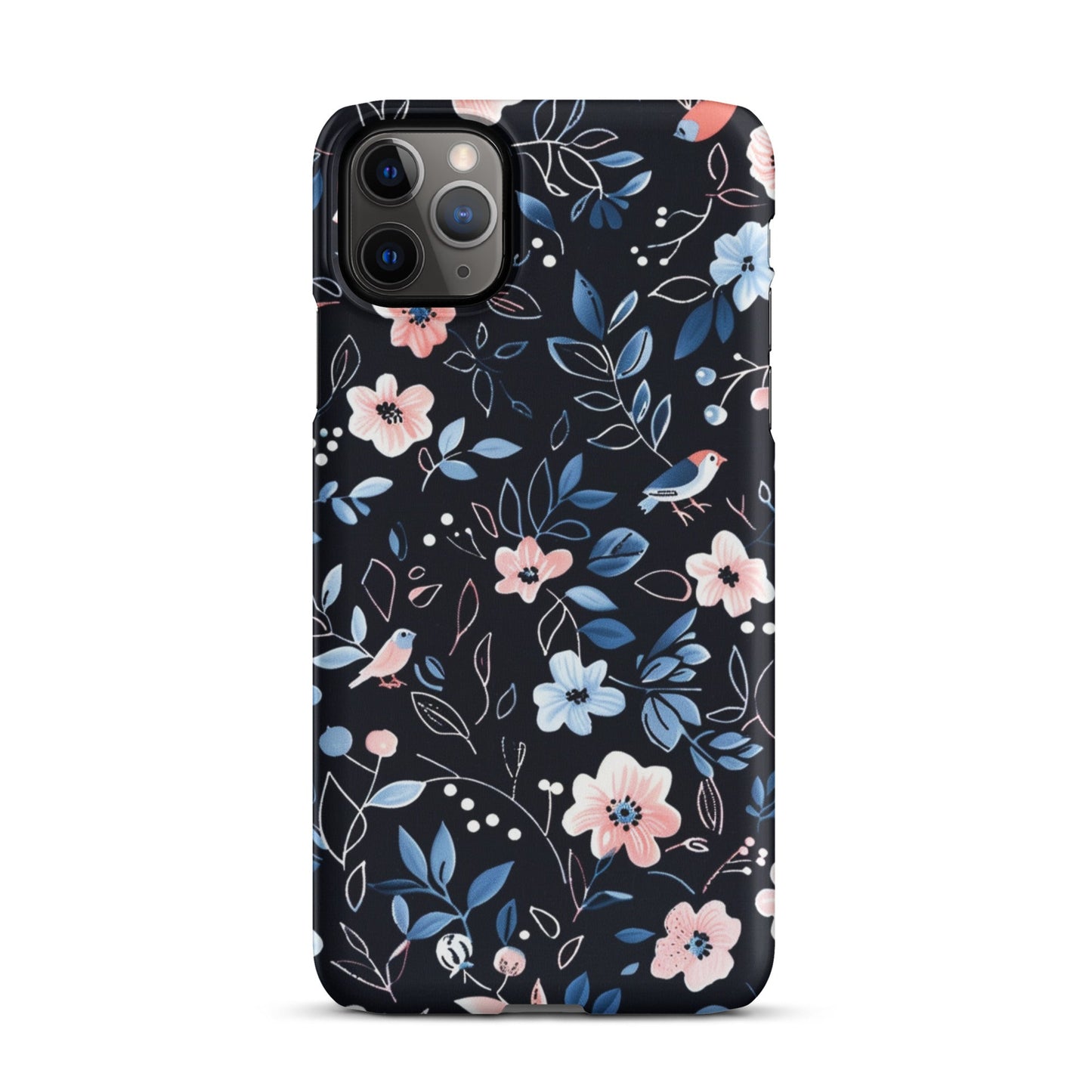 Blue Flowers Phone case for iPhone-5