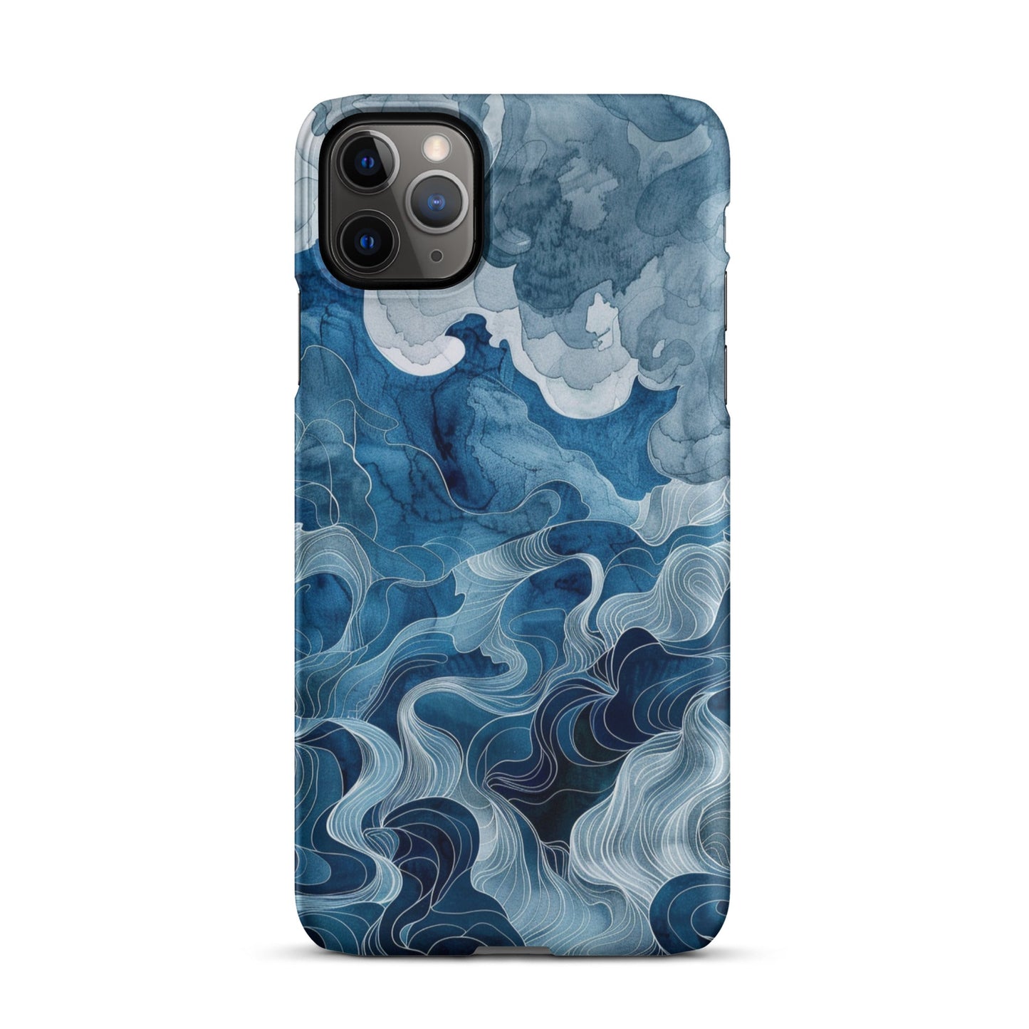 Blue watercolor Phone case for iPhone-5