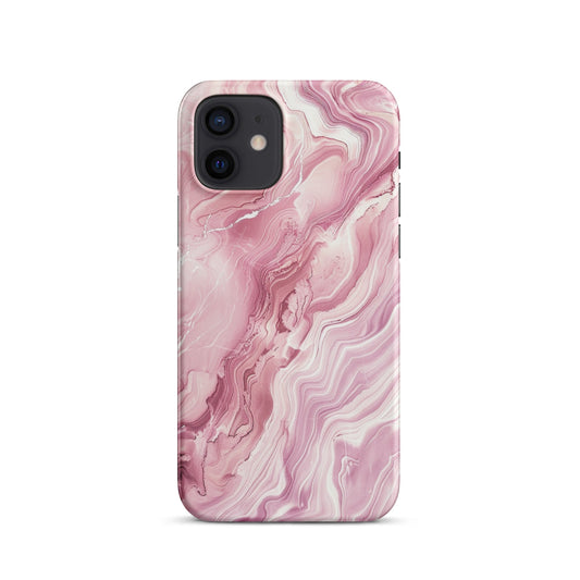 Pink Marble Phone case for iPhone-10