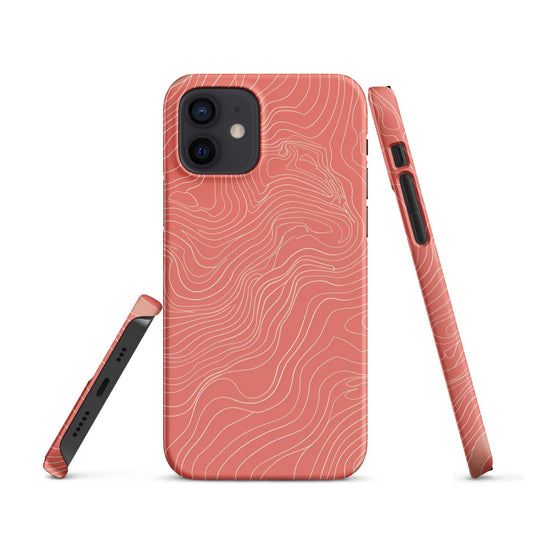 Coral Pink Phone case for iPhone-10