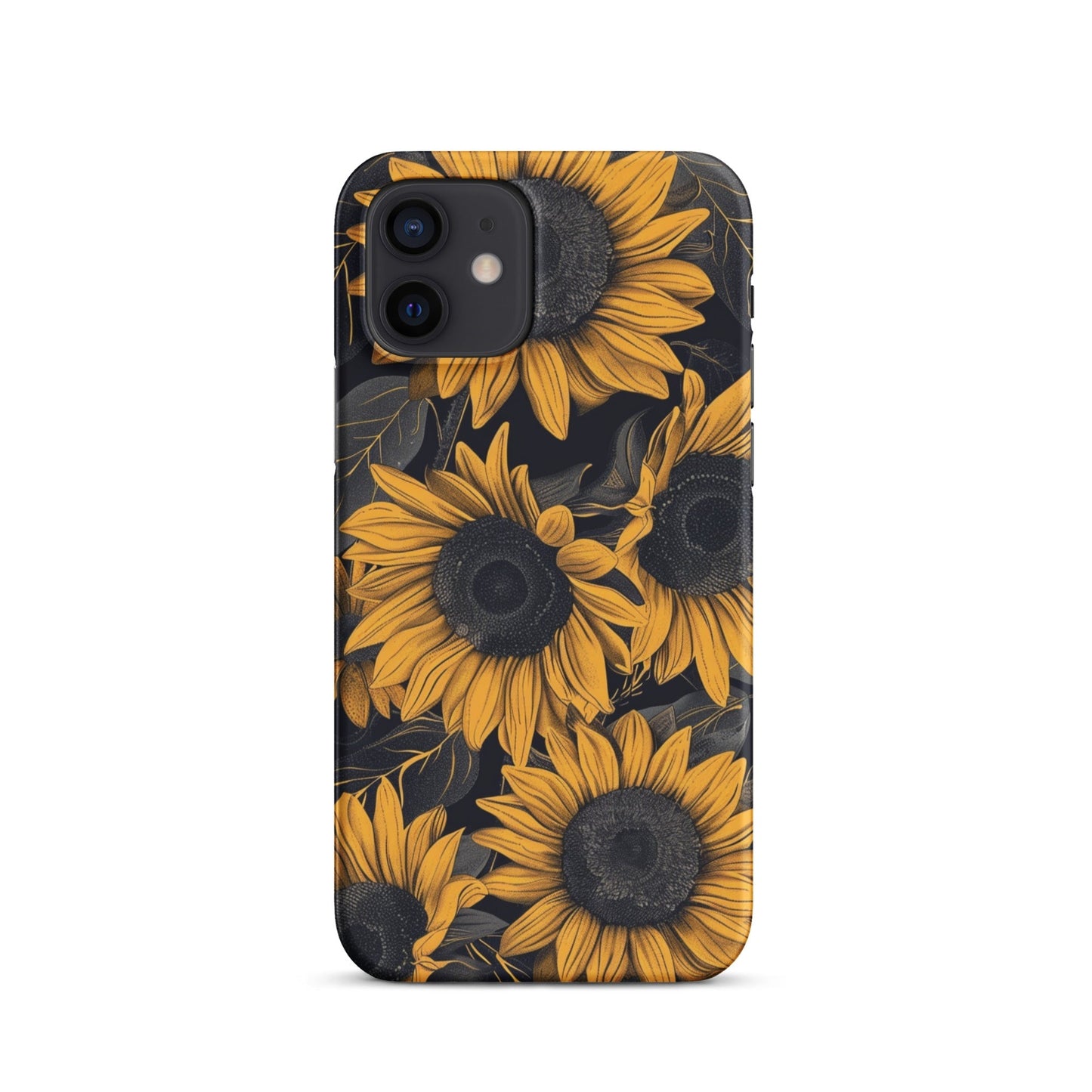 Sunflower Black Phone case for iPhone-9