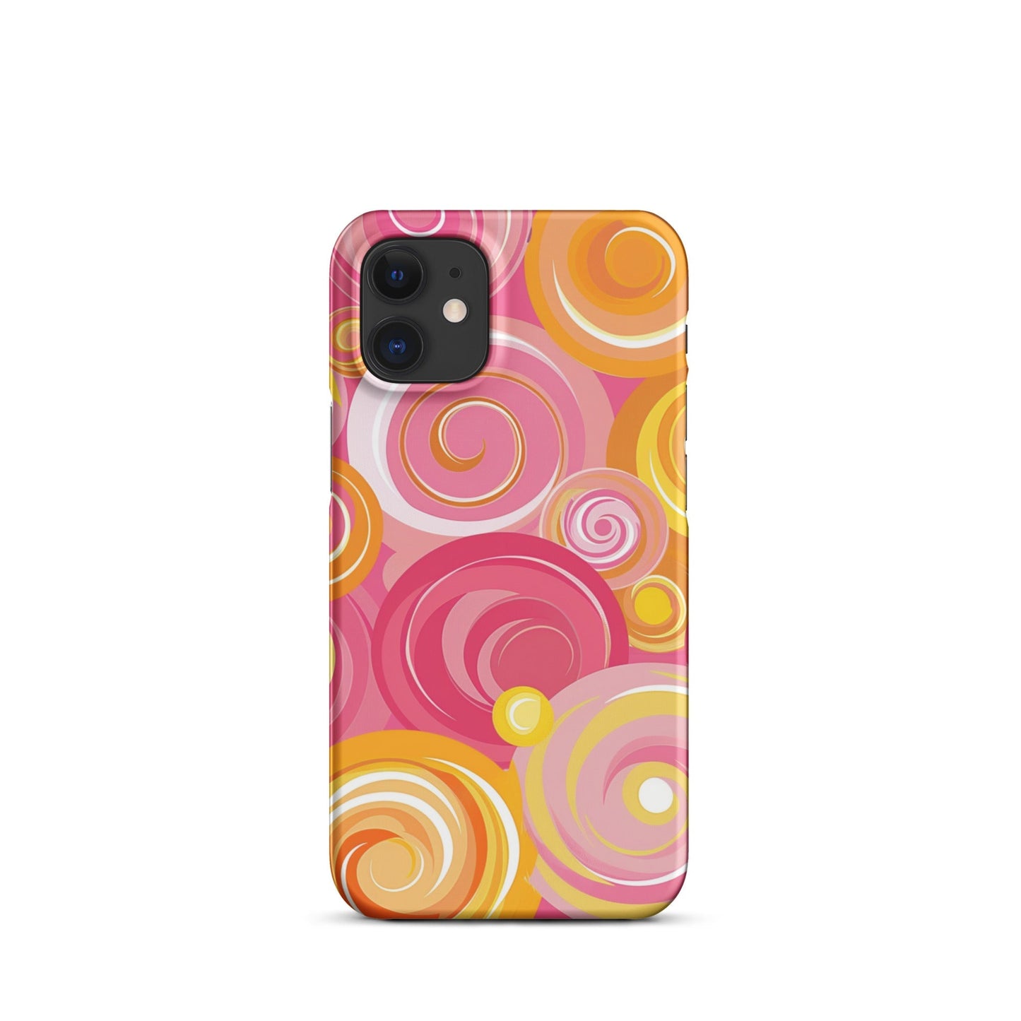 Pink Yellow Phone case for iPhone-8