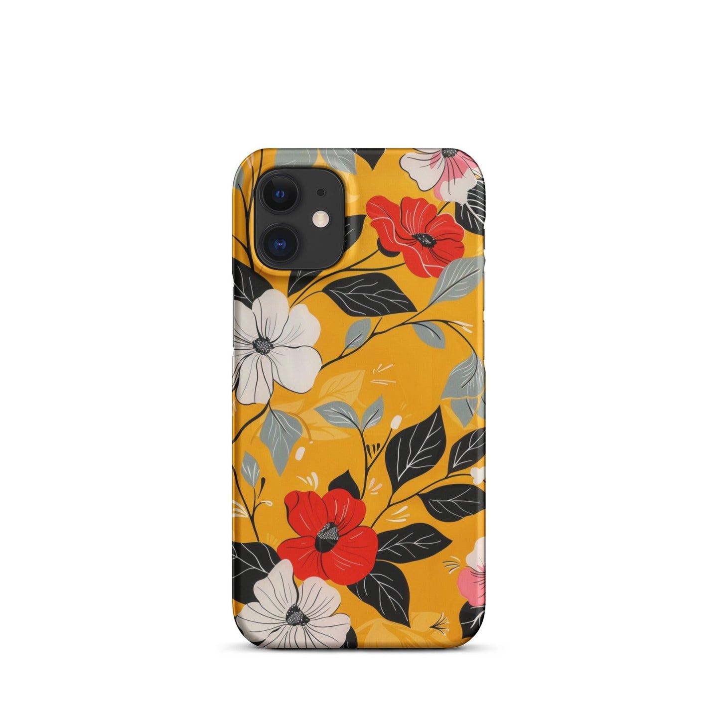 Yellow Floral Phone case for iPhone-7