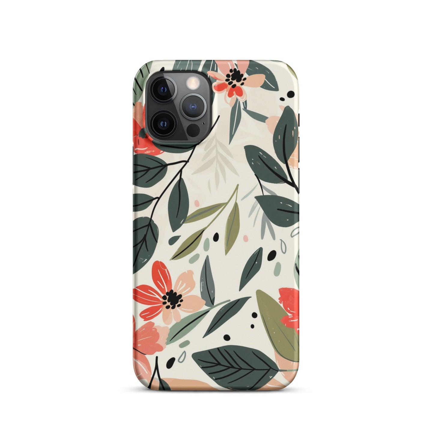 Flower leave Phone case for iPhone-11