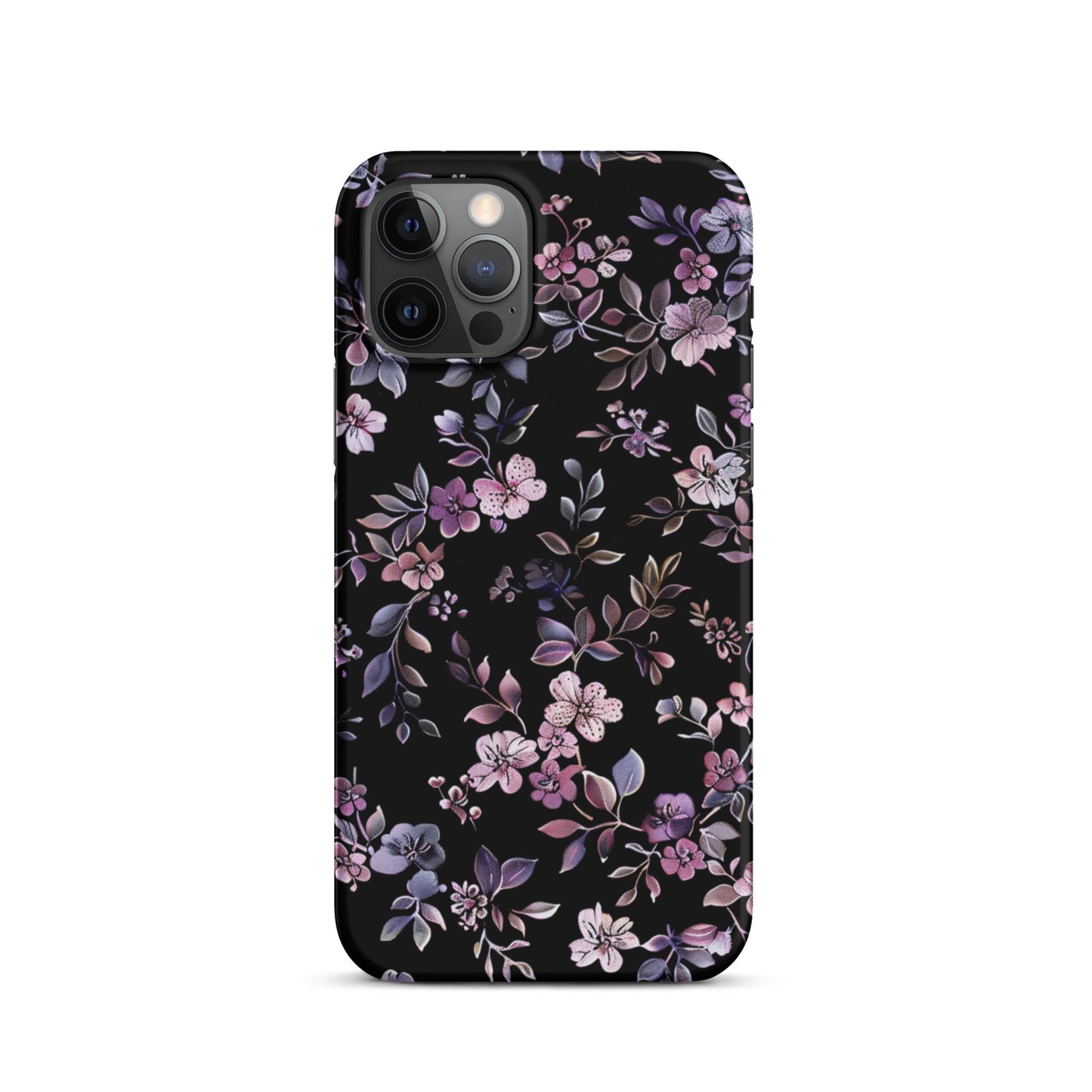 Black Floral Phone case for iPhone-11